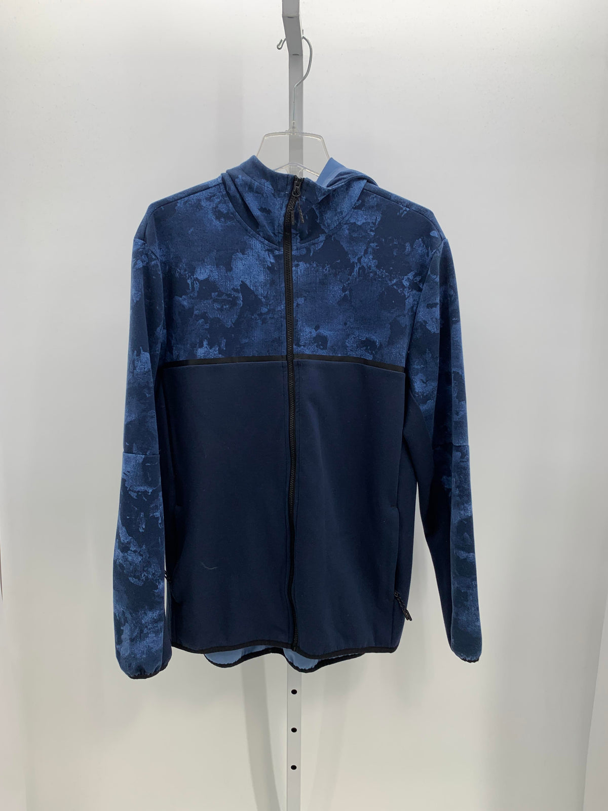 HOODED ZIP KNIT