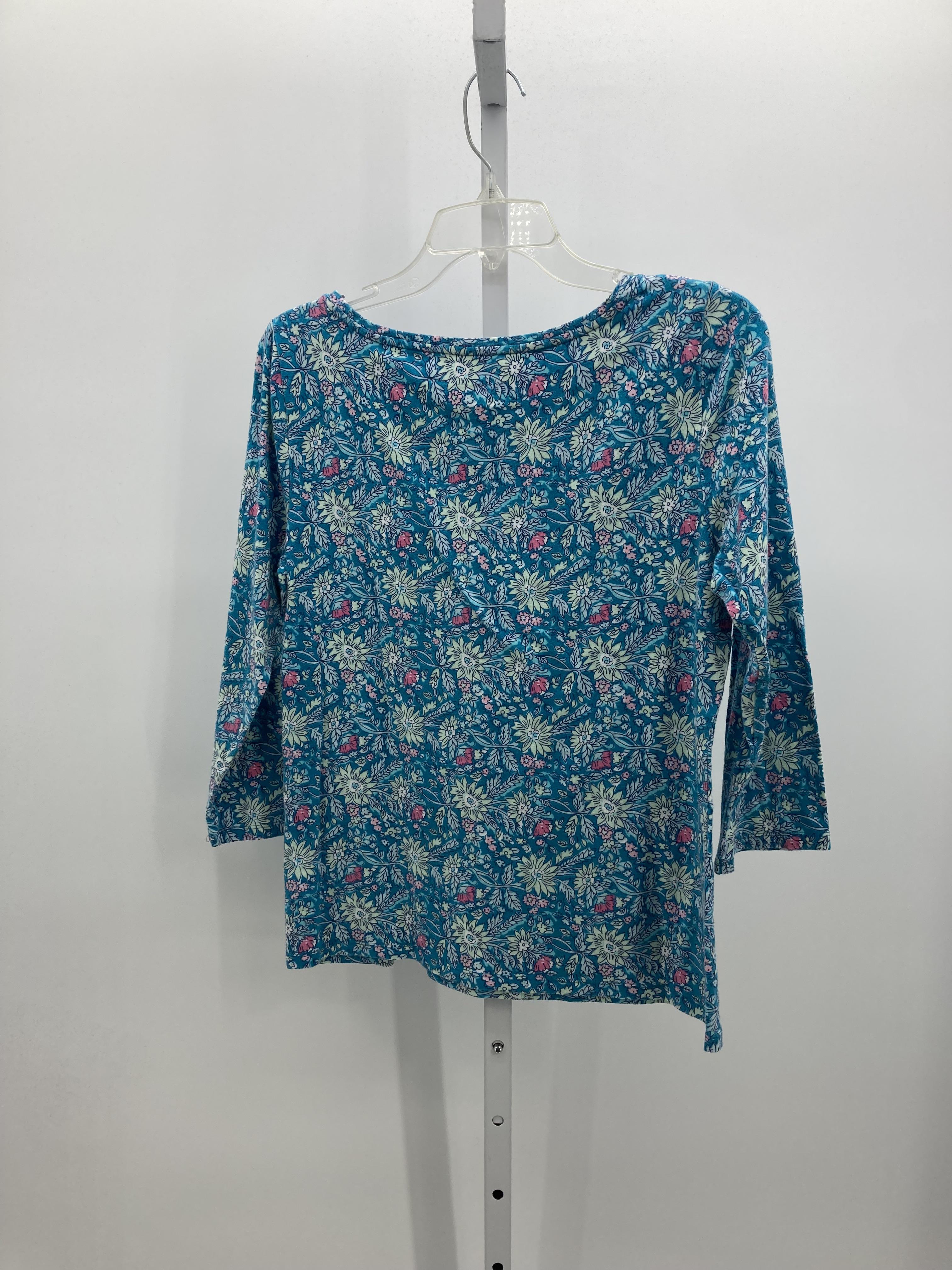 Talbots Size Medium Misses 3/4 Sleeve Shirt