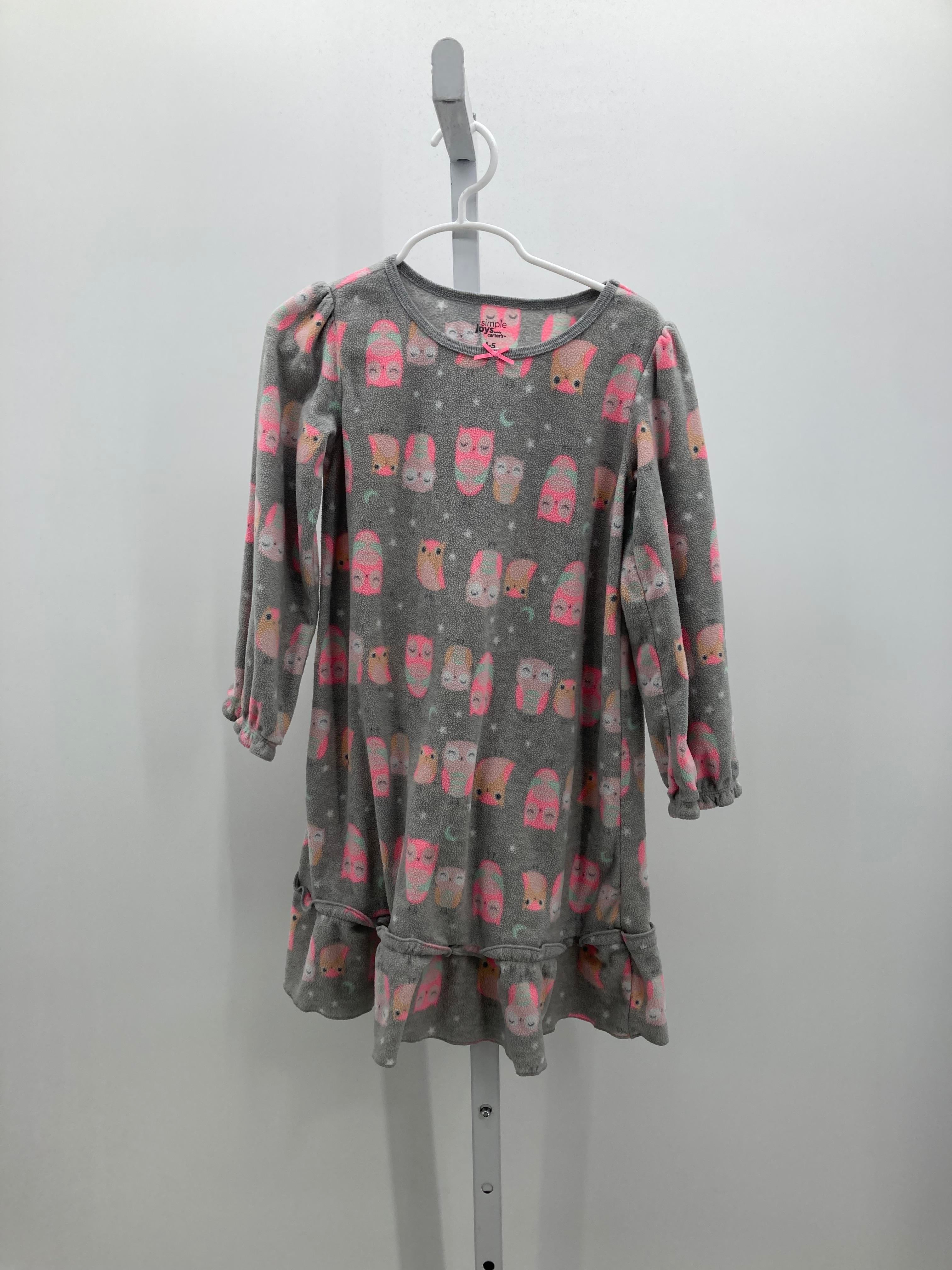 Simple Joys Size 4-5 Girls Nightgown