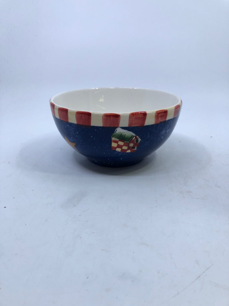 16 PC SVC 4 PRIMITIVE SNOWMAN DINNER,LUNCH,BOWLS,MUGS.