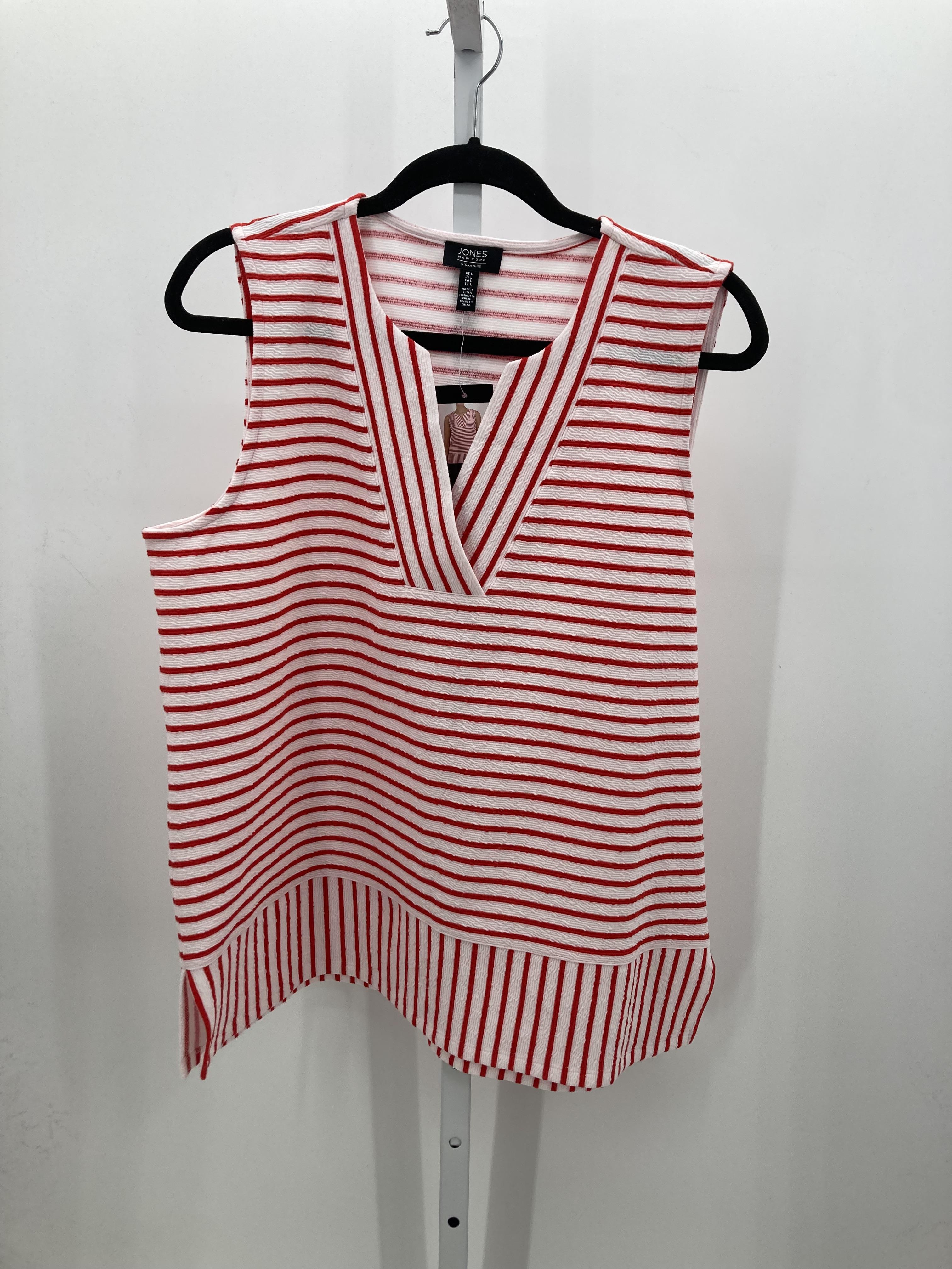 Jones New York Size Large Misses Sleeveless Shirt
