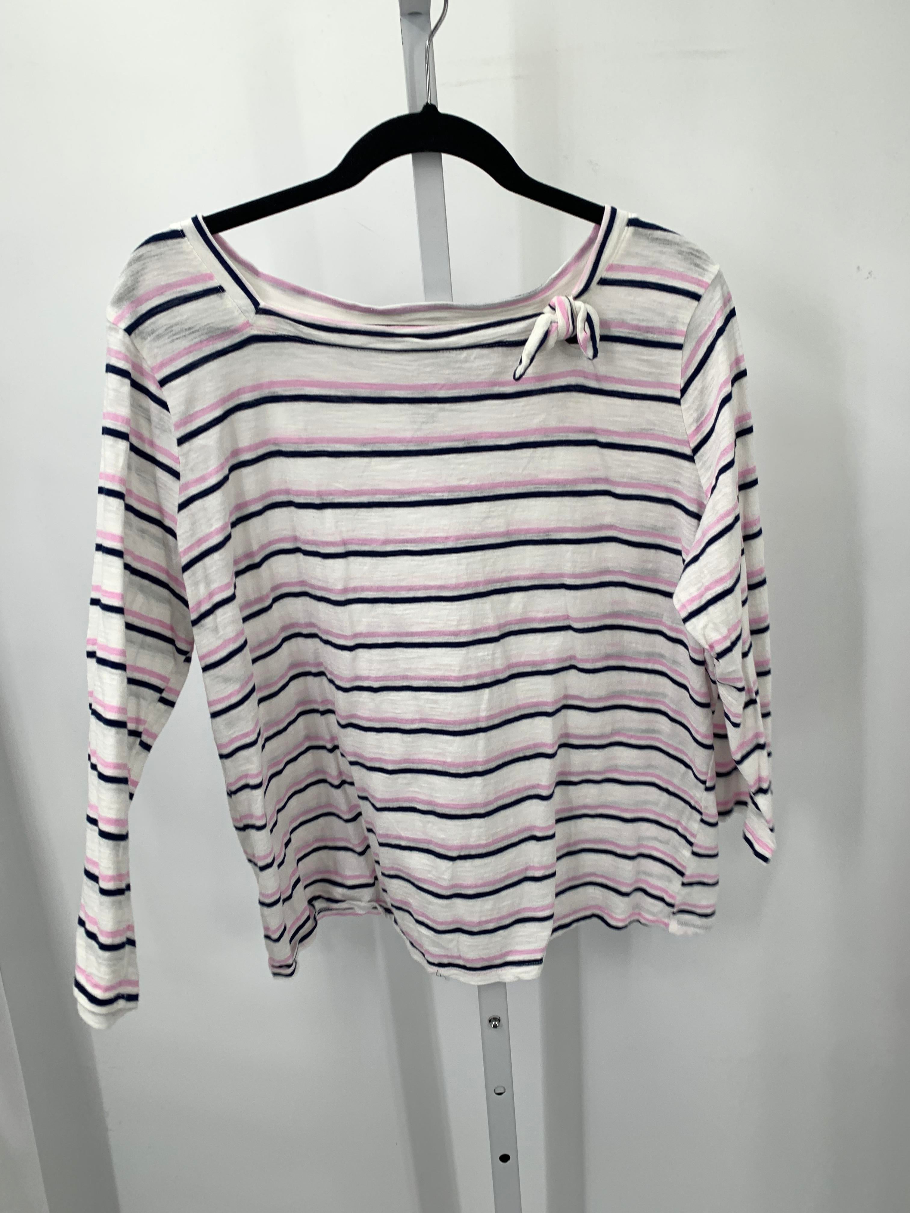 St. Johns Bay Size XX Large Petite Petite 3/4 Sleeve Shirt