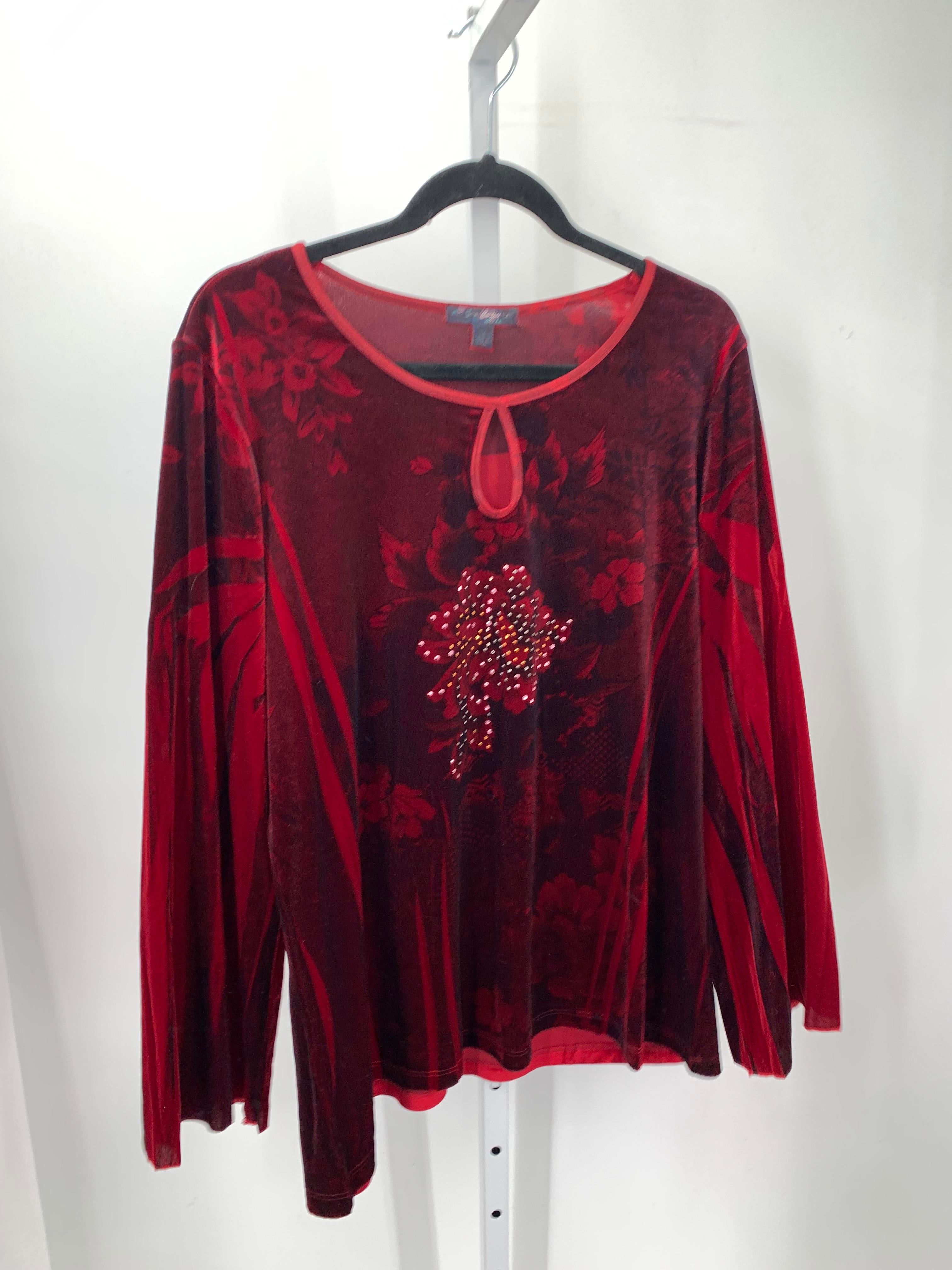 Size 1X Womens Long Sleeve Shirt