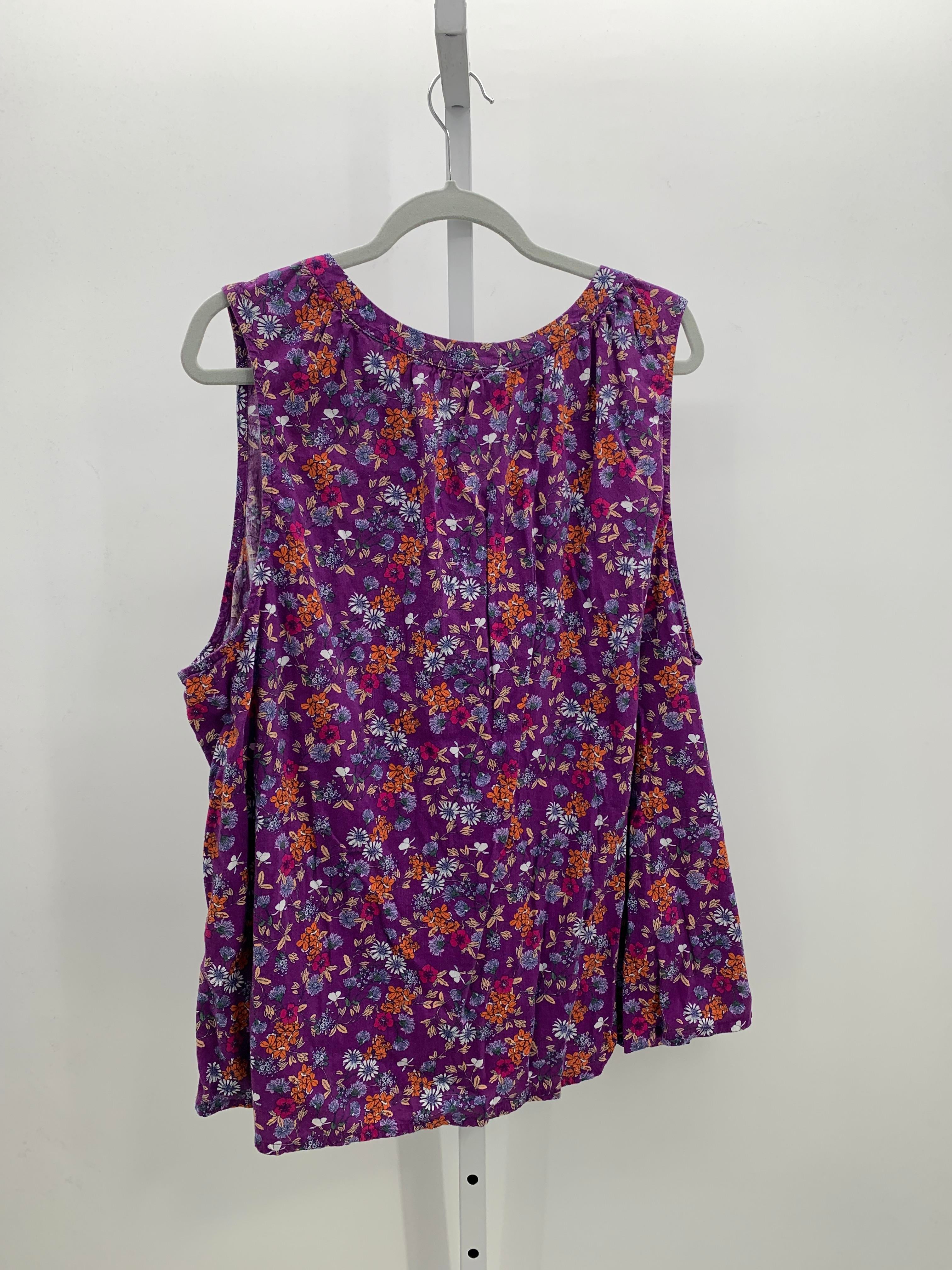 St. Johns Bay Size 2X Womens Sleeveless Shirt