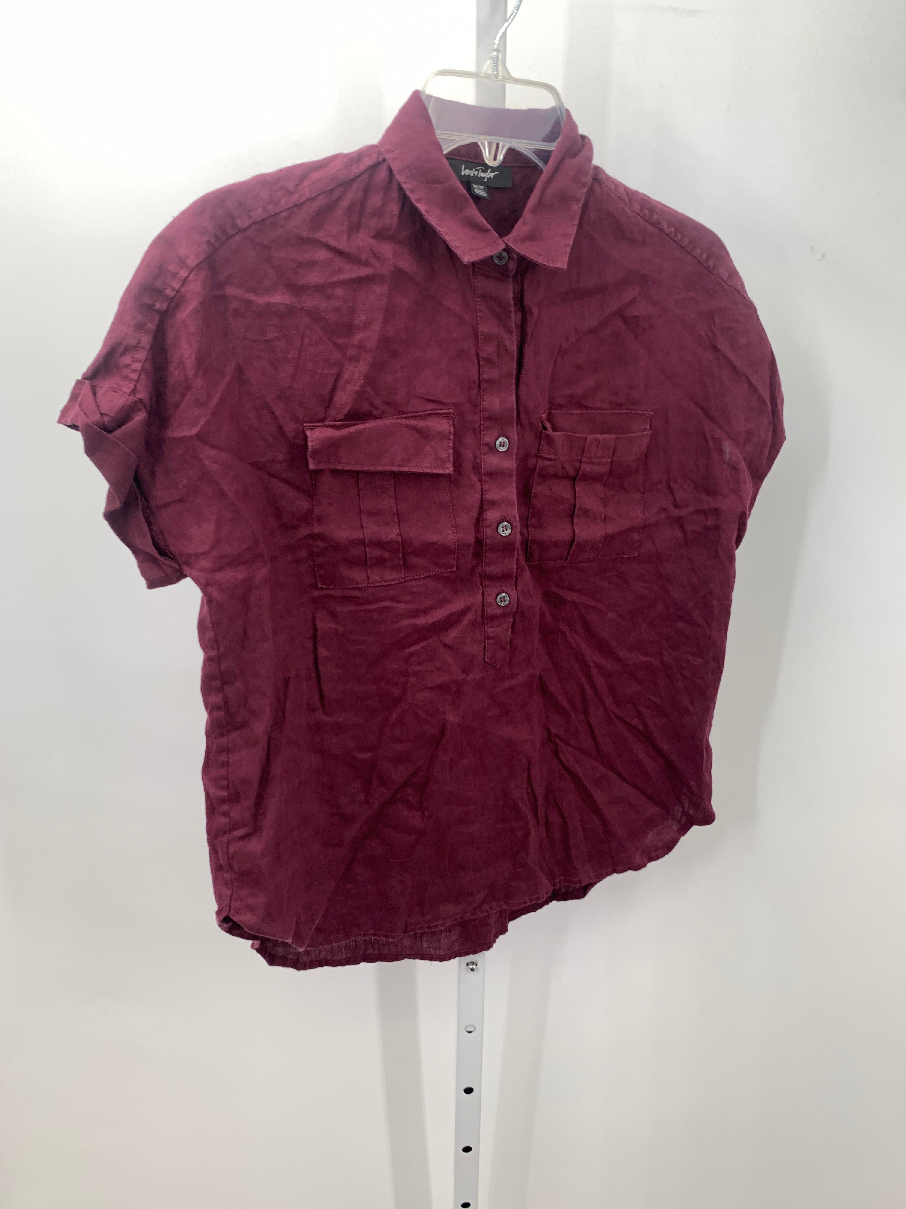 Lord & Taylor Size X Small Misses Short Sleeve Shirt
