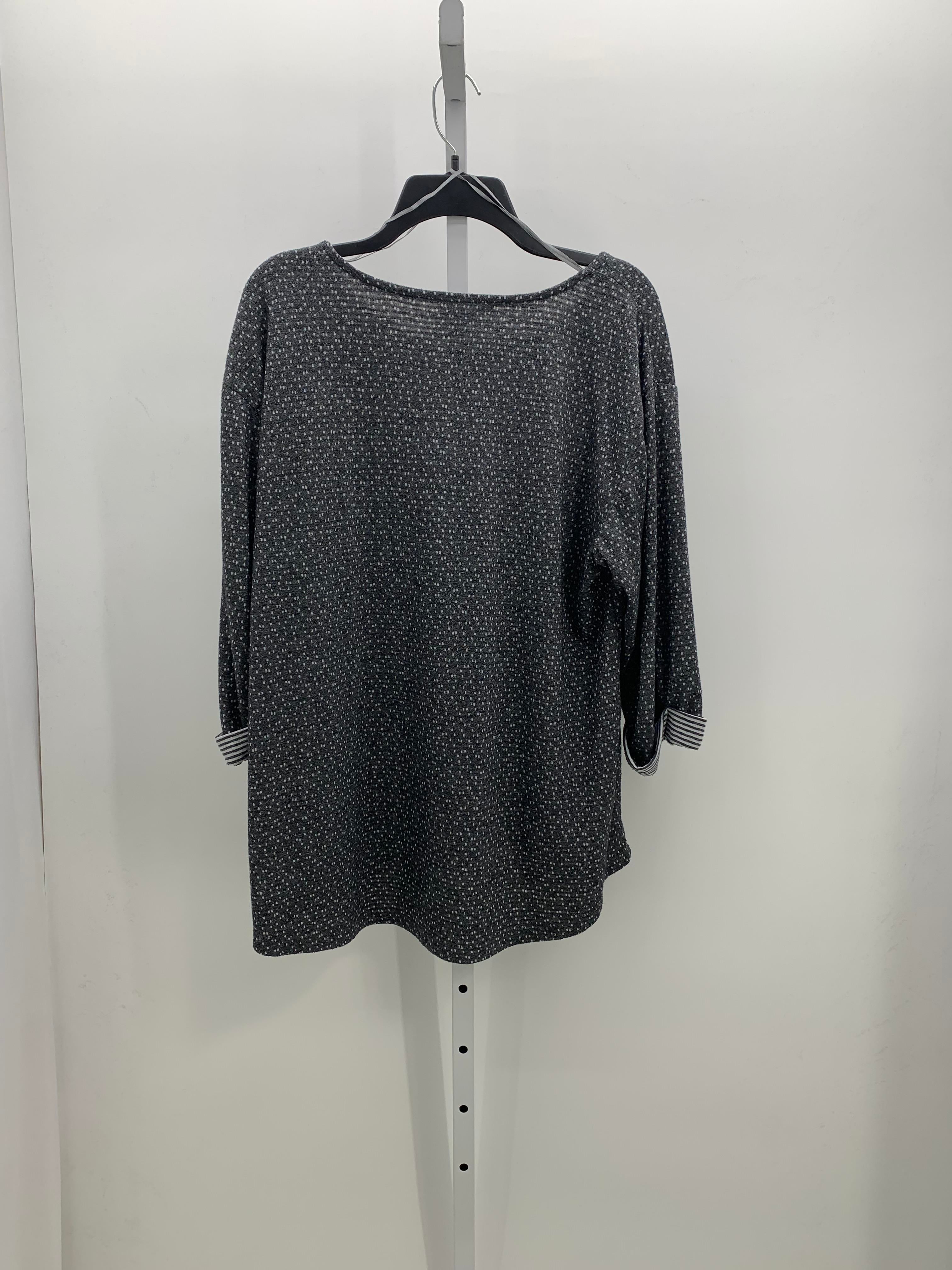 Rose & Olive Size 1X Womens 3/4 Sleeve Shirt
