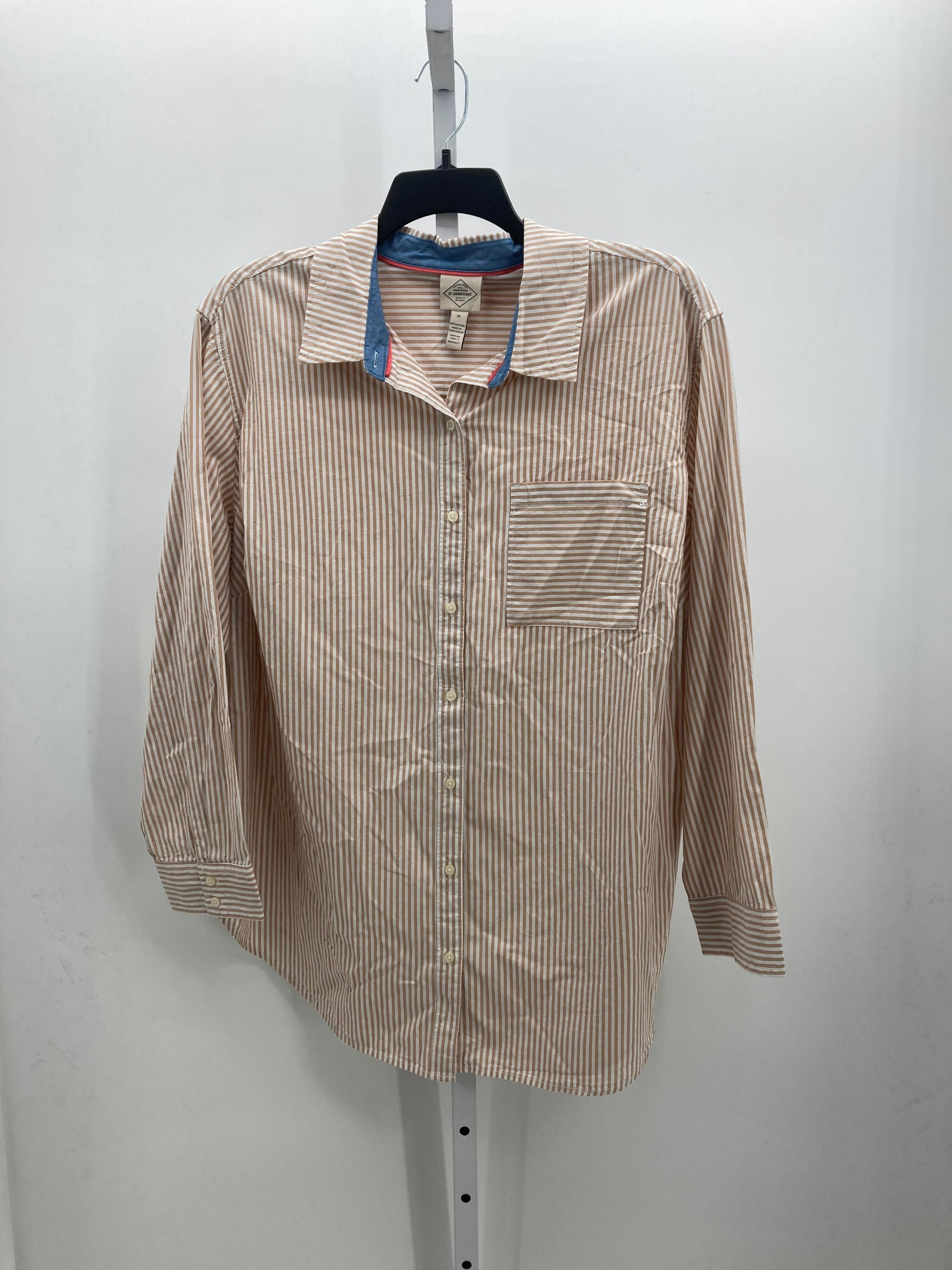 St. Johns Bay Size 1X Womens Long Sleeve Shirt