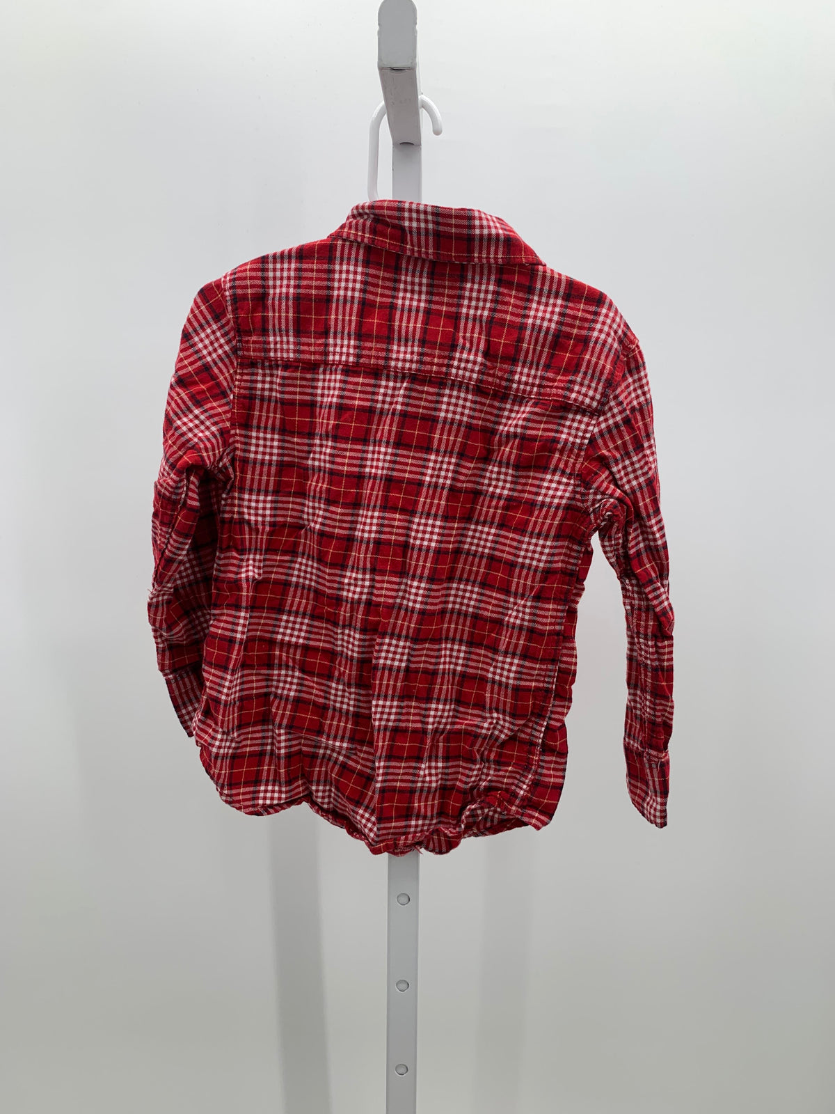 RED/ WHITE PLAID FLANNEL