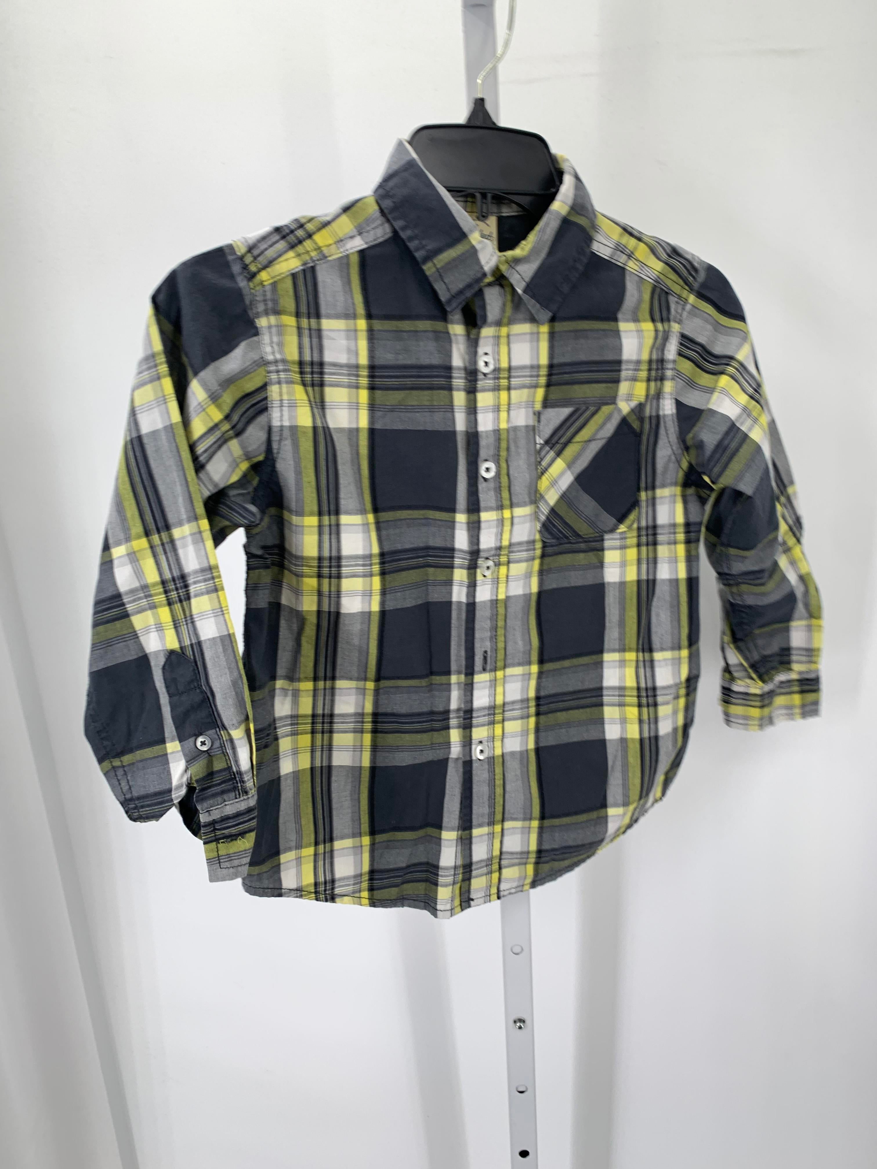 YELLOW PLAID BTN DOWN