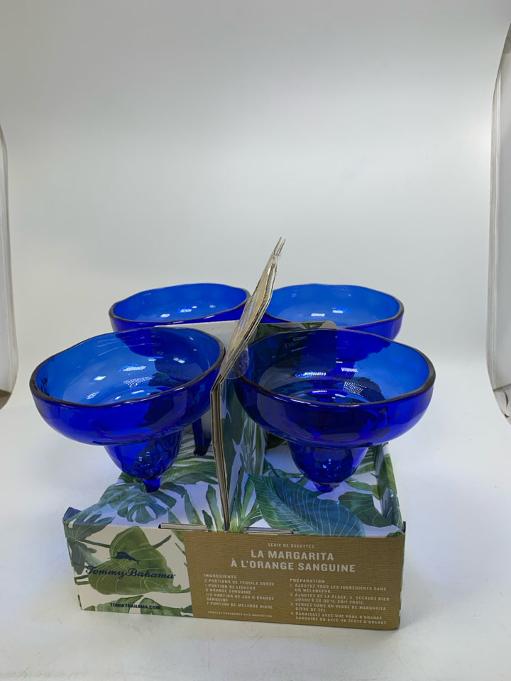 NIP 4 COBALT BLUE ACRYLIC MARGARITA SET.