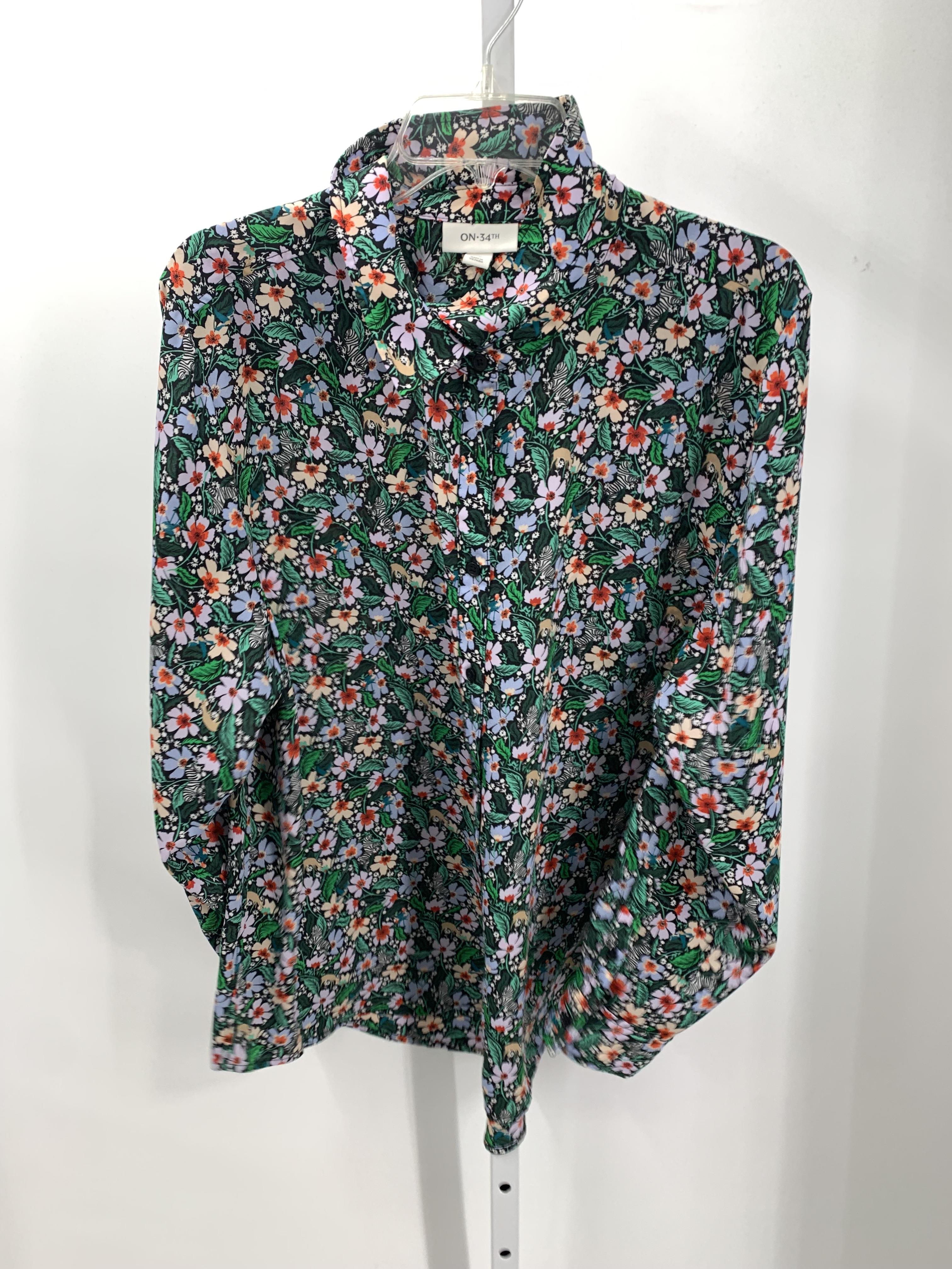 Size 2X Womens Long Sleeve Shirt