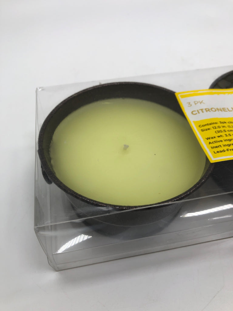 NIP 3 PK CITRONELLA CANDLES