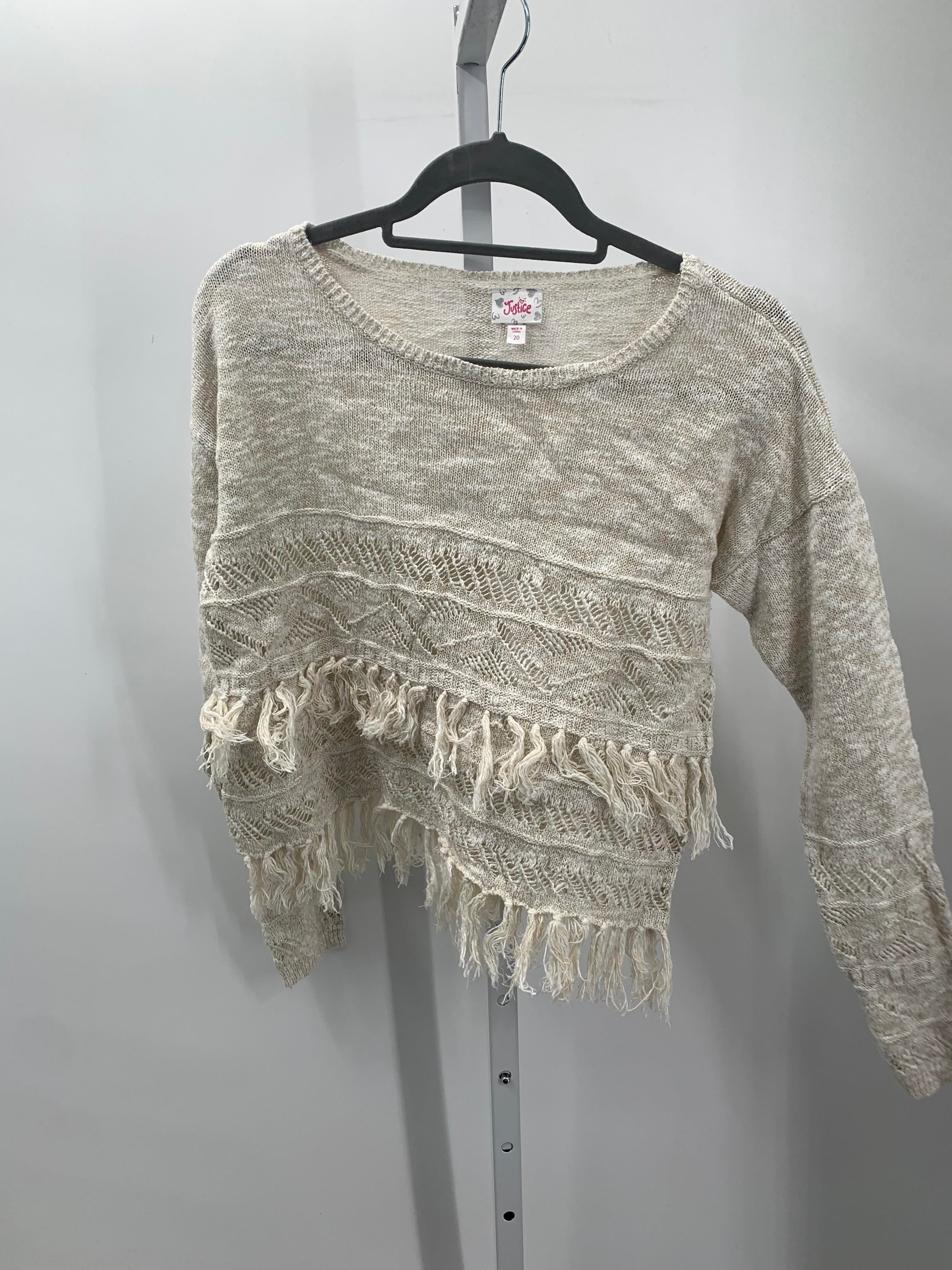 Justice Size 20 Girls Long Sleeve Sweater