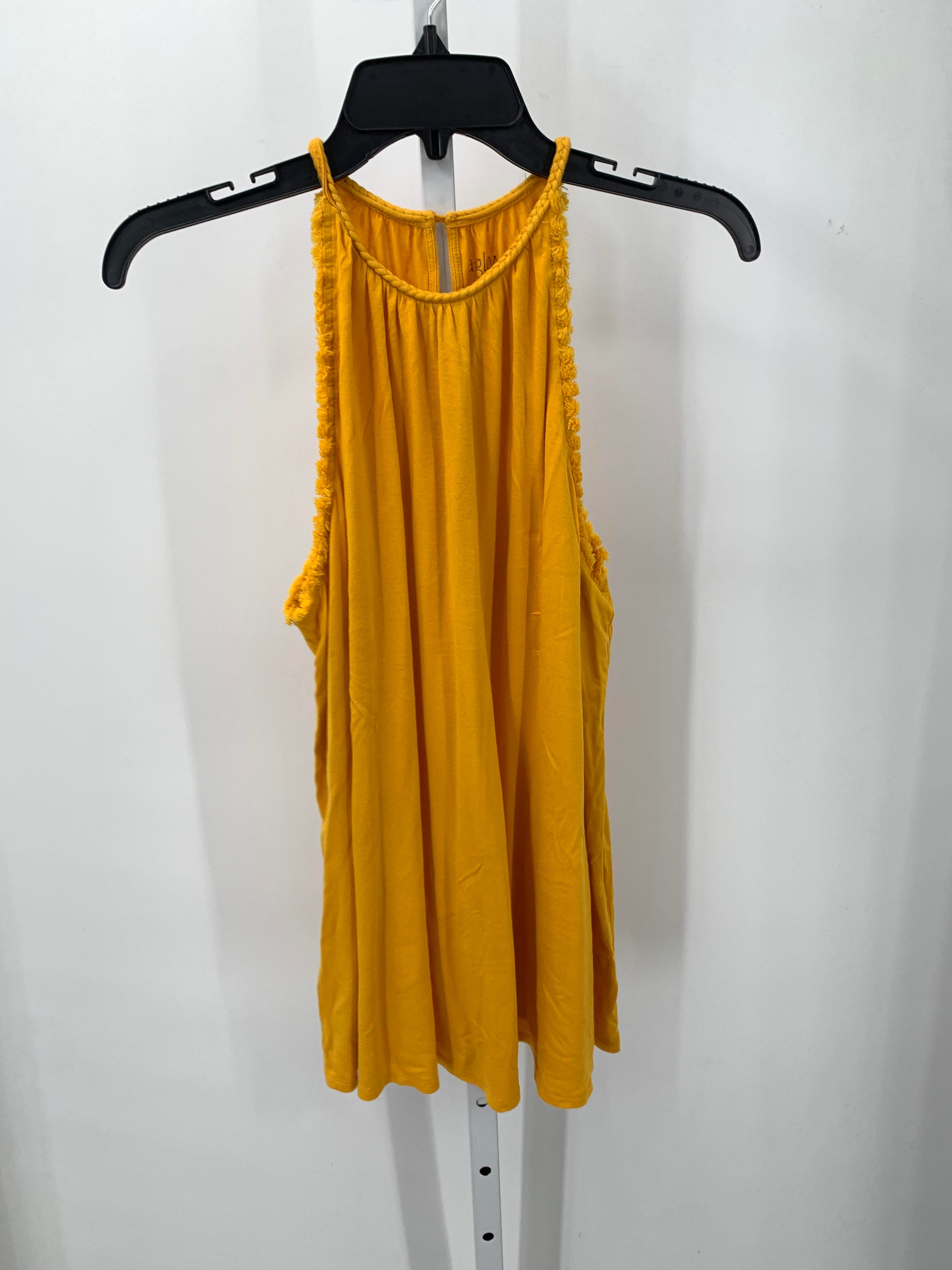 a:glow Yellow Size Large Maternity Sleeveless Shirt