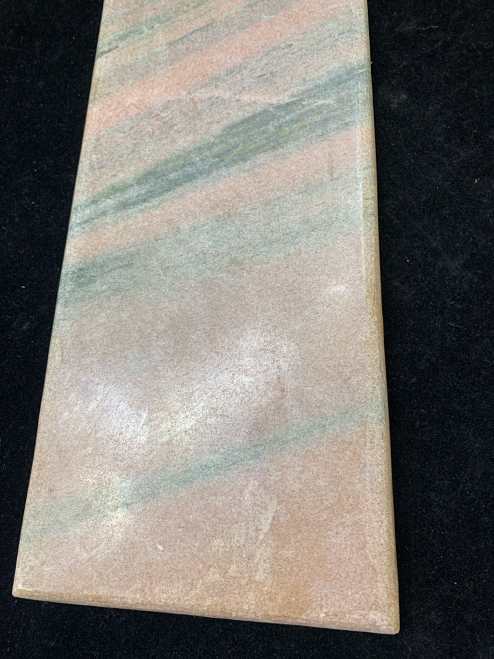 PINK MARBLE SLATE CHEESE BOARD.
