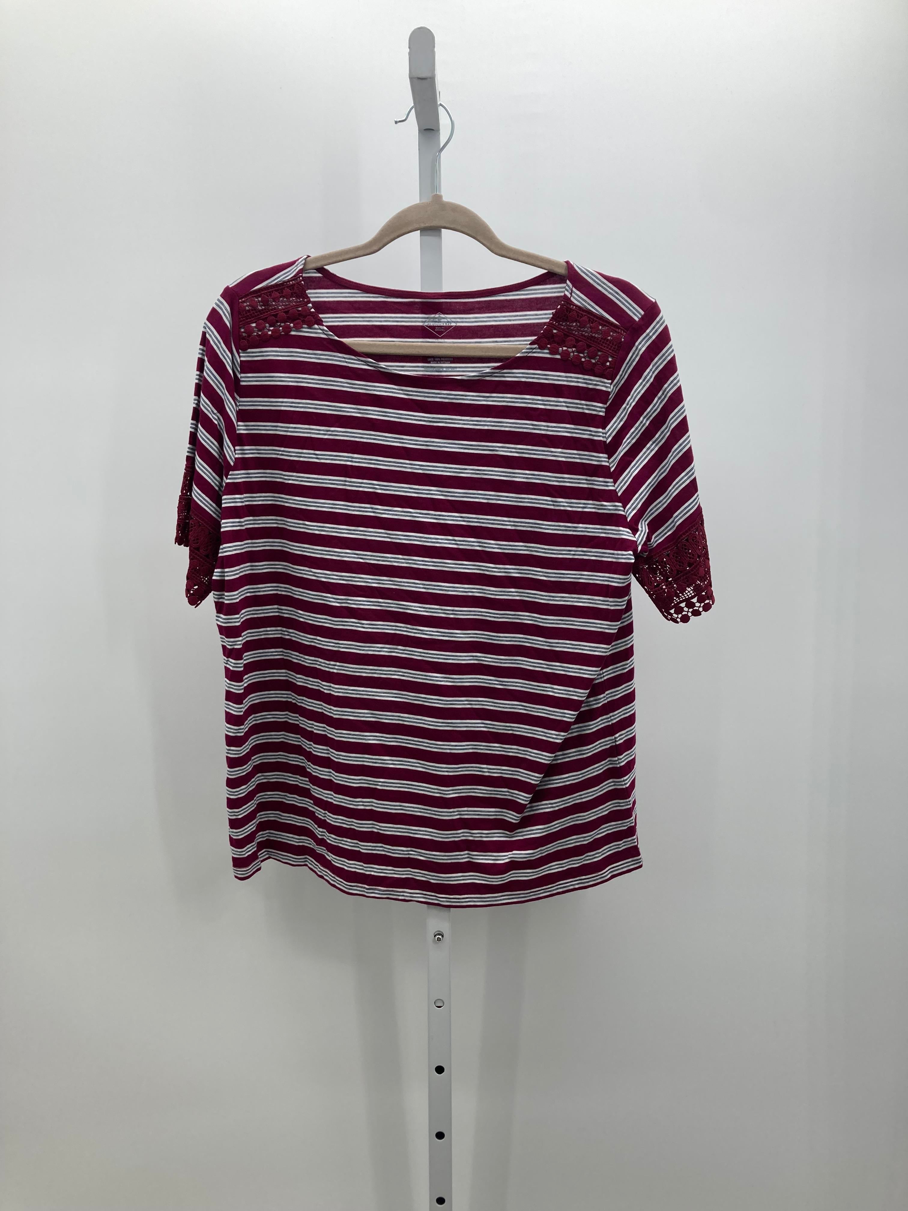 St. Johns Bay Size Large Petite Petite Short Sleeve Shirt