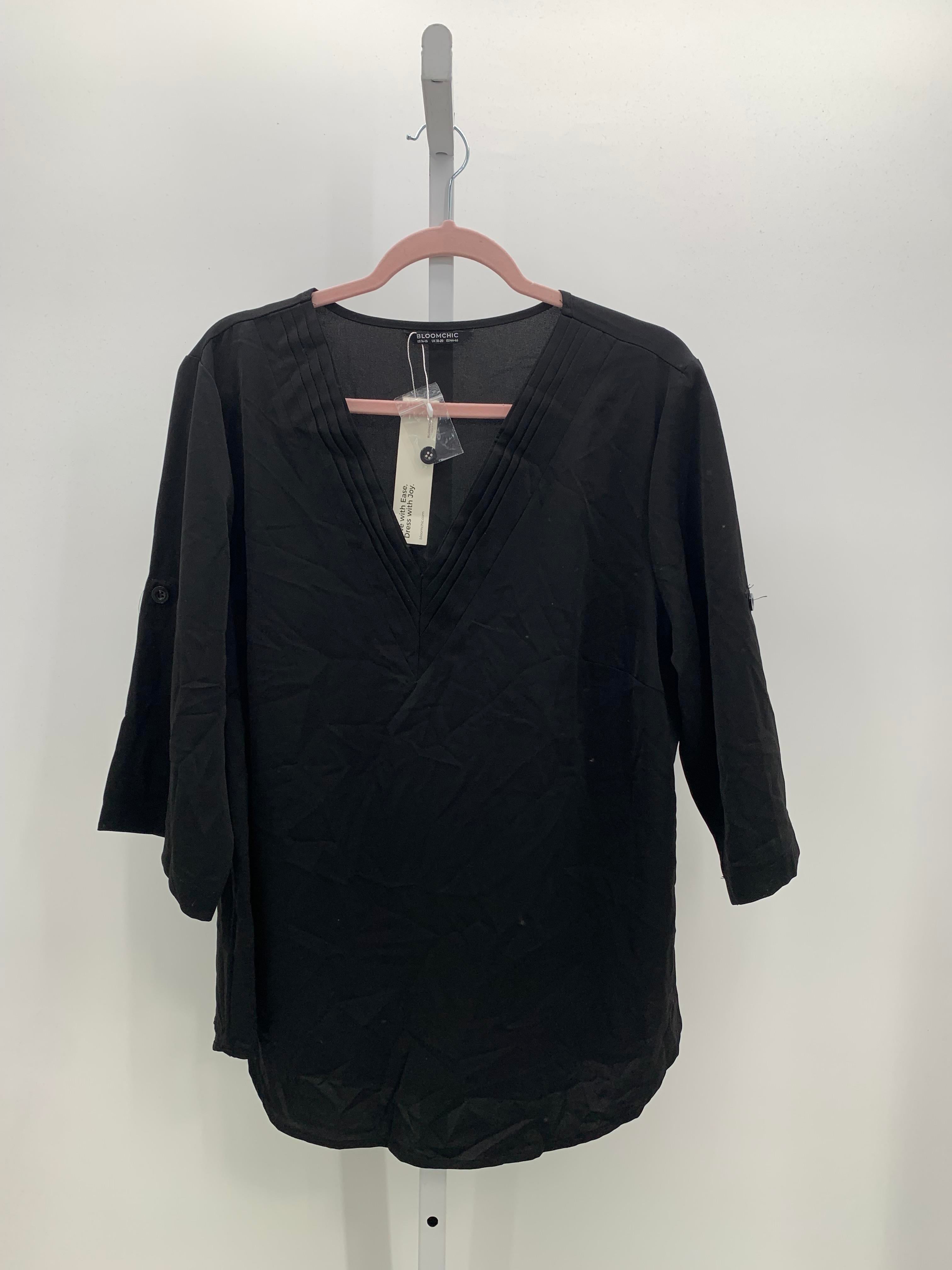 Size 14/16 W Womens 3/4 Sleeve Shirt