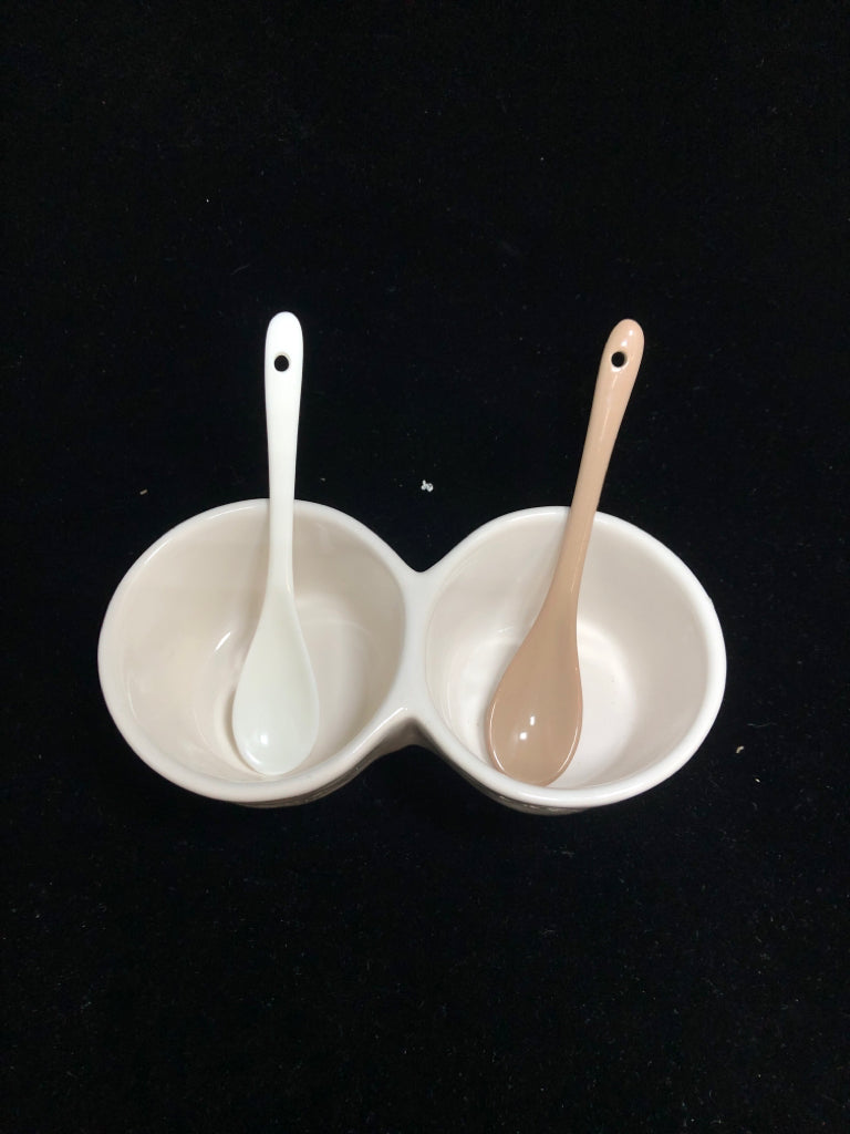 RAE DUNN S/P BOWL W/SPOONS.
