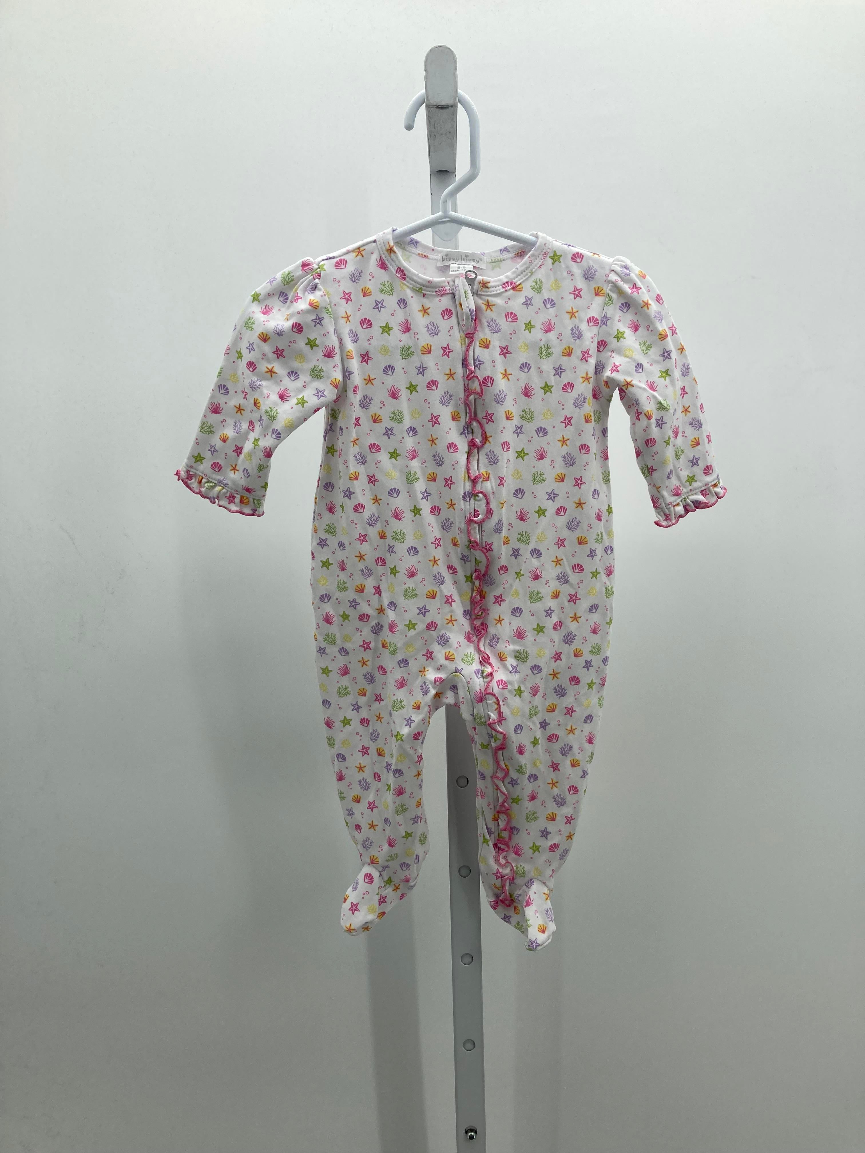 Kissy Kissy Size 6-9 mon Girls Long Slv. Romper
