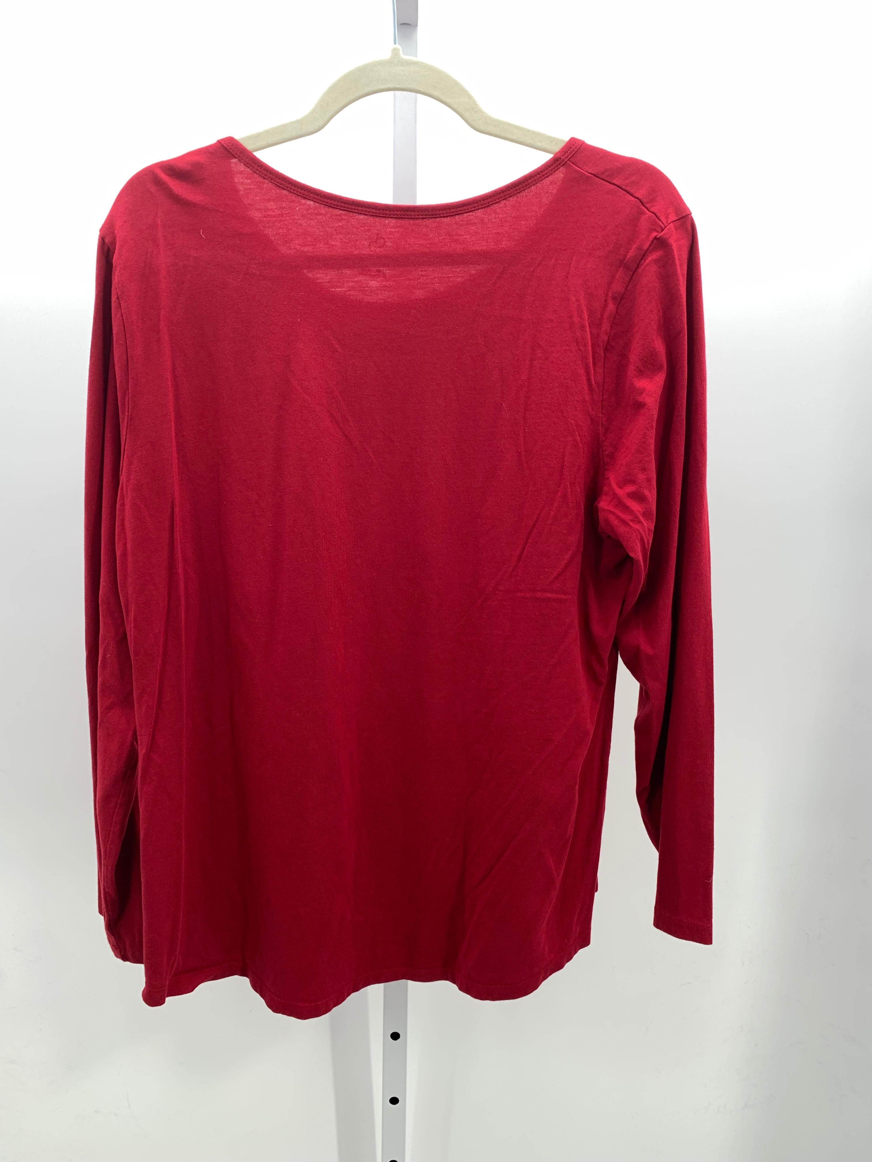 db Size 1X Womens Long Sleeve Shirt
