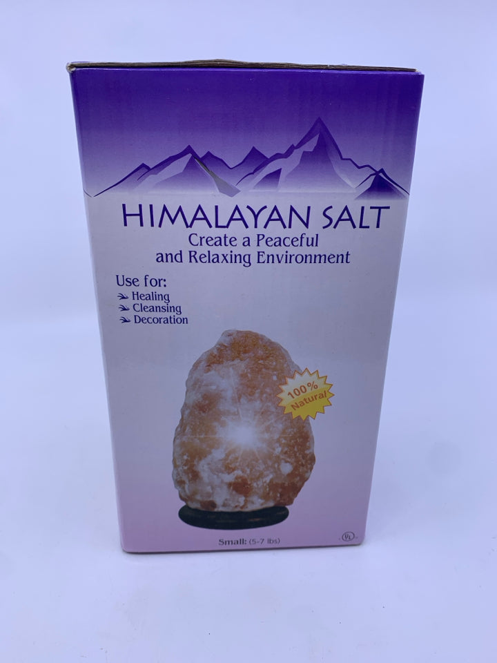 NIB HIMALAYAN SALT SHELF LAMP.