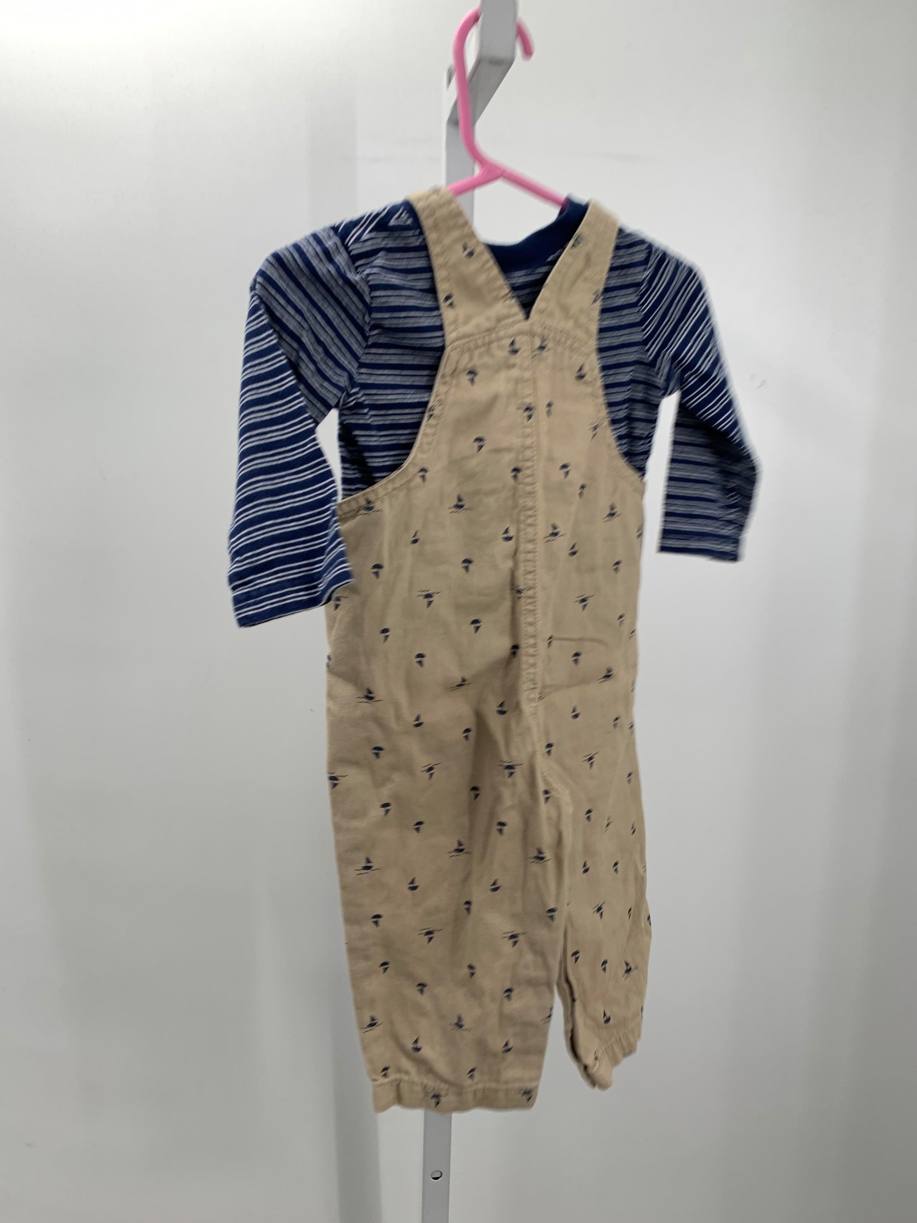 SAILBOTS OVERALLS AND STRIPES SHIRT