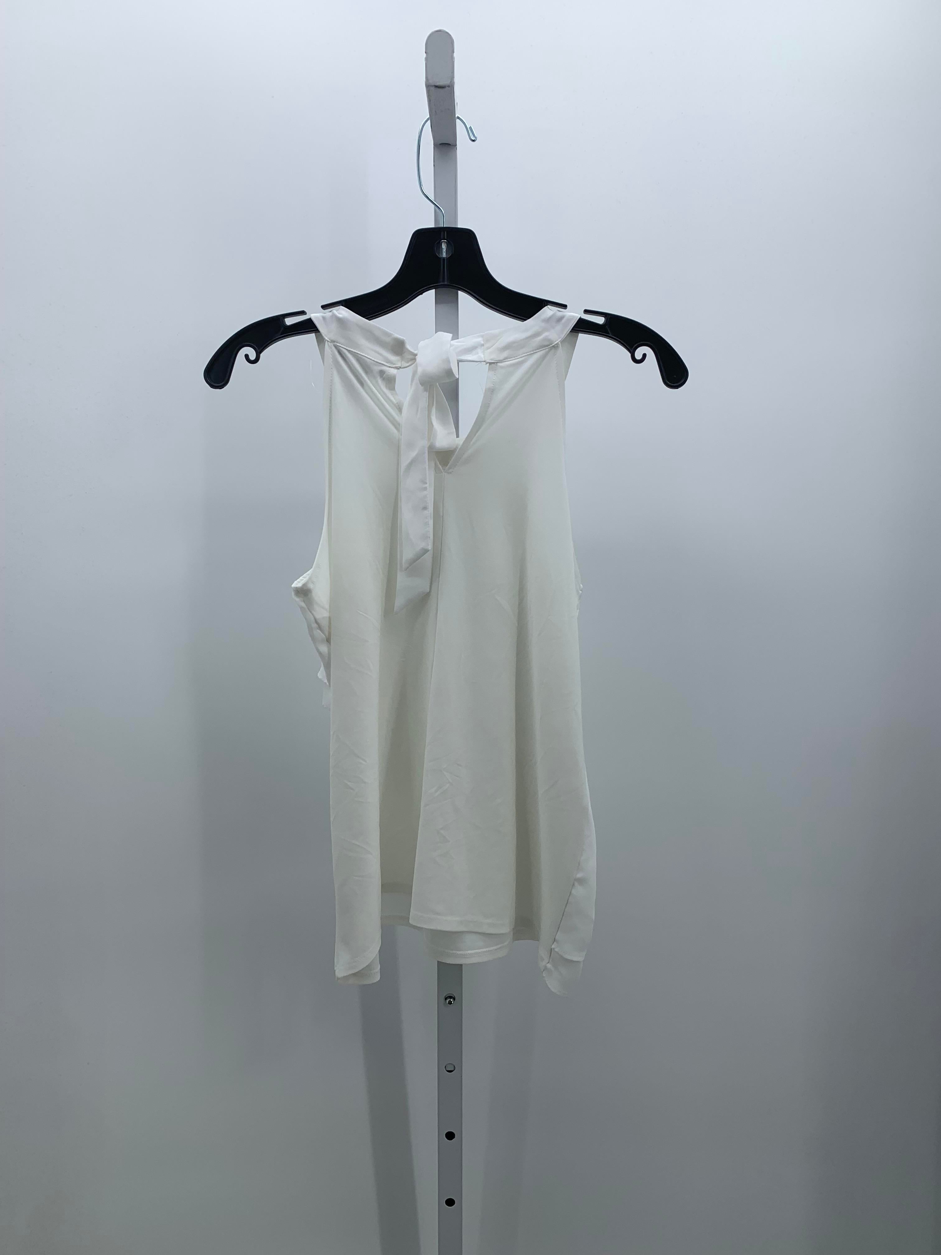 White House Black Size Small Misses Sleeveless Shirt