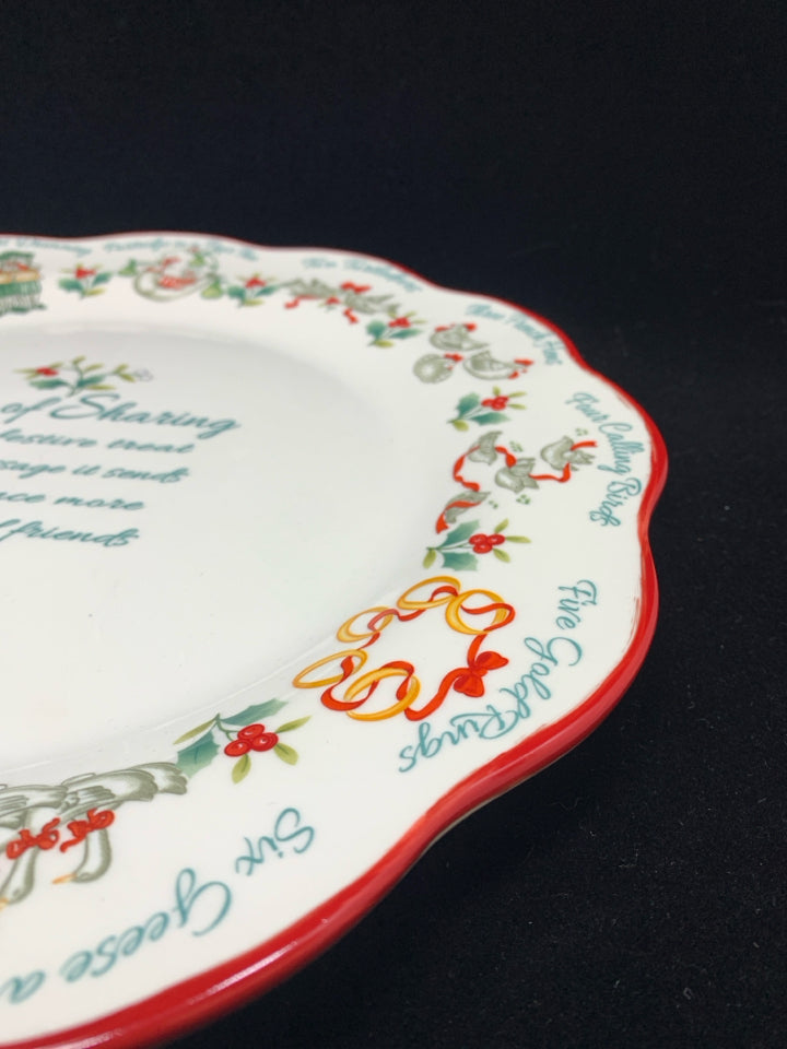 WINTERBERRY SHARING PLATE - PFALTZGRAFF - IN BOX.