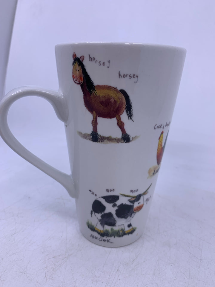 TALL FARM ANIMAL THEMED MUG QUEENS.