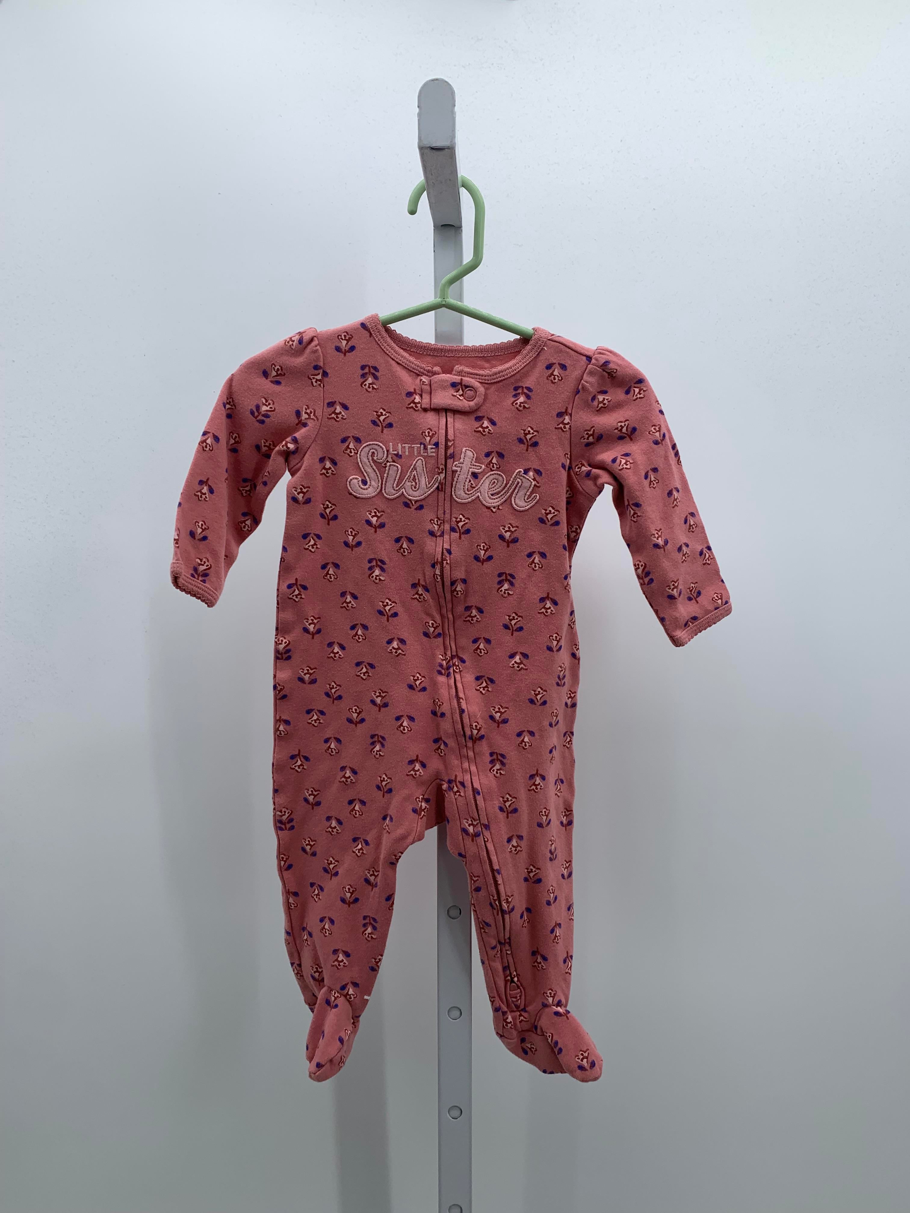 Carters Size 6 Months Girls Long Slv. Romper