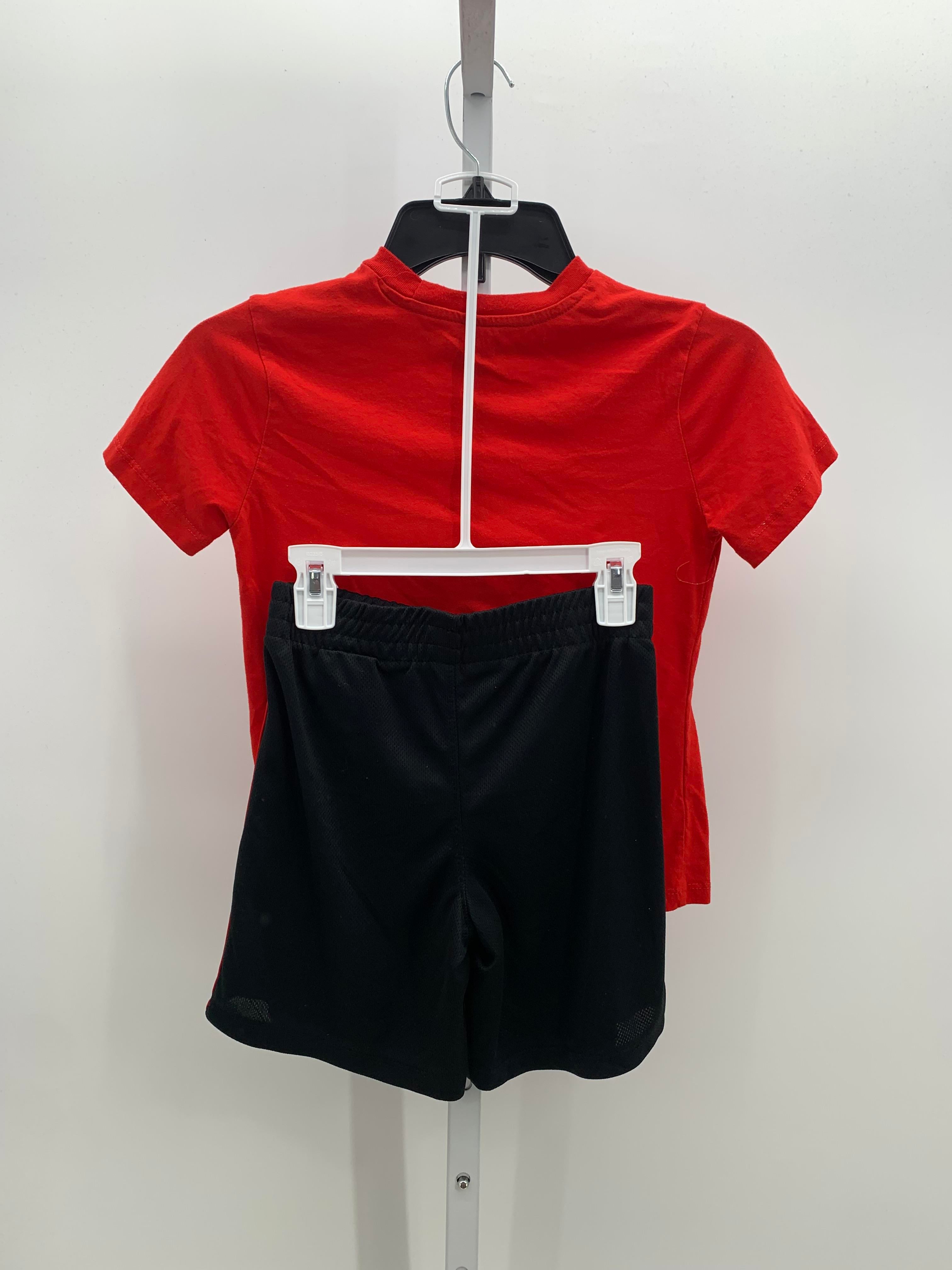 KNIT TEE BLACK SHORTS