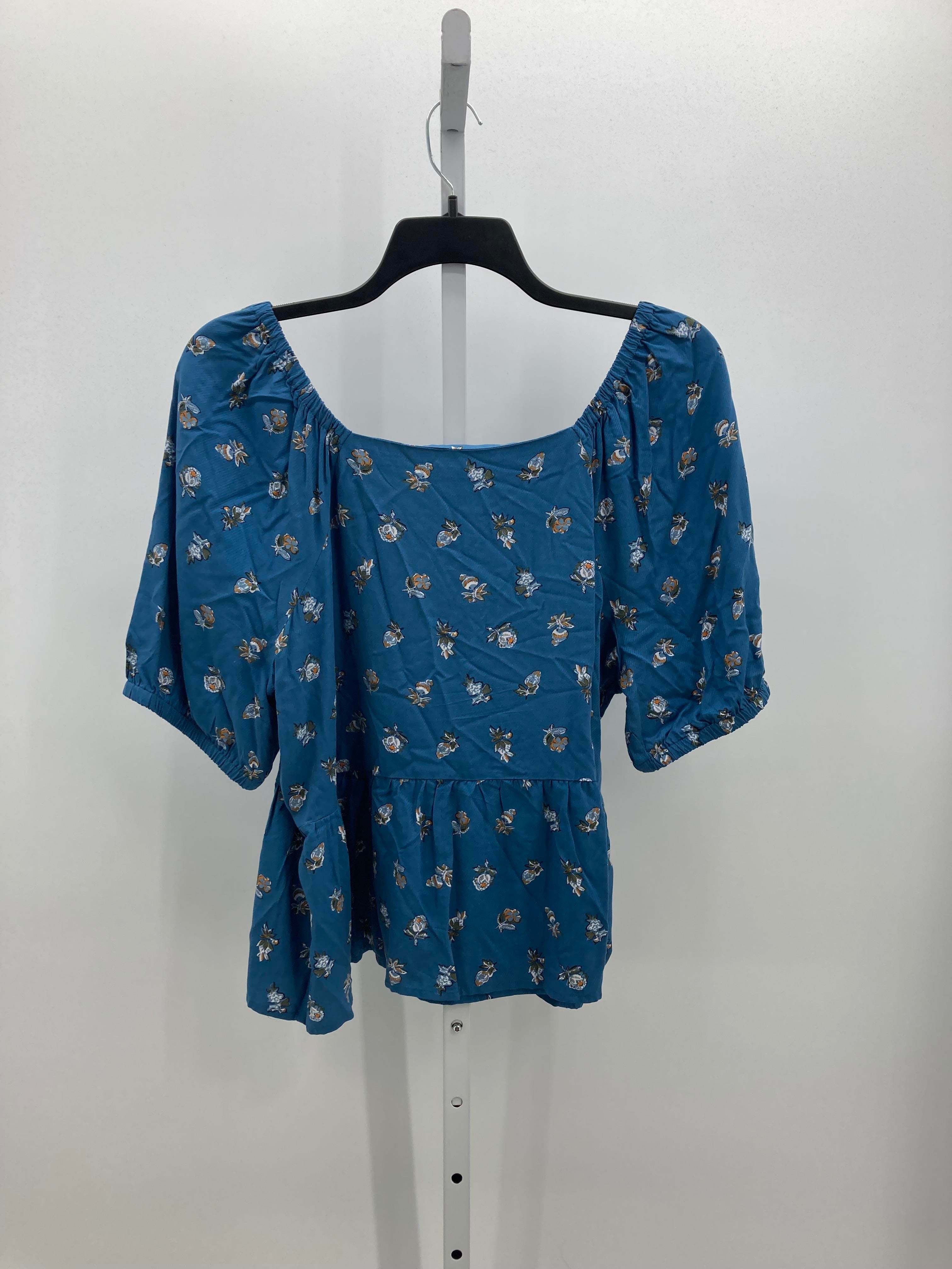 Loft Size Extra Large Misses Short Sleeve Shirt