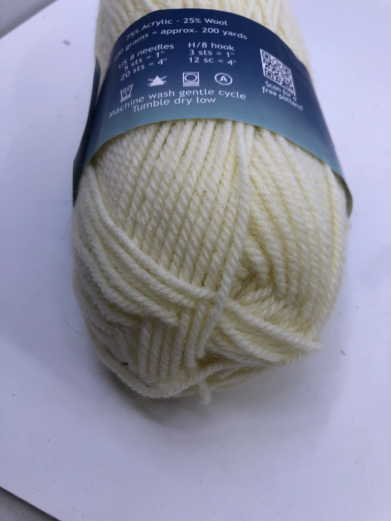 NIP ENCORE CREAM YARN.