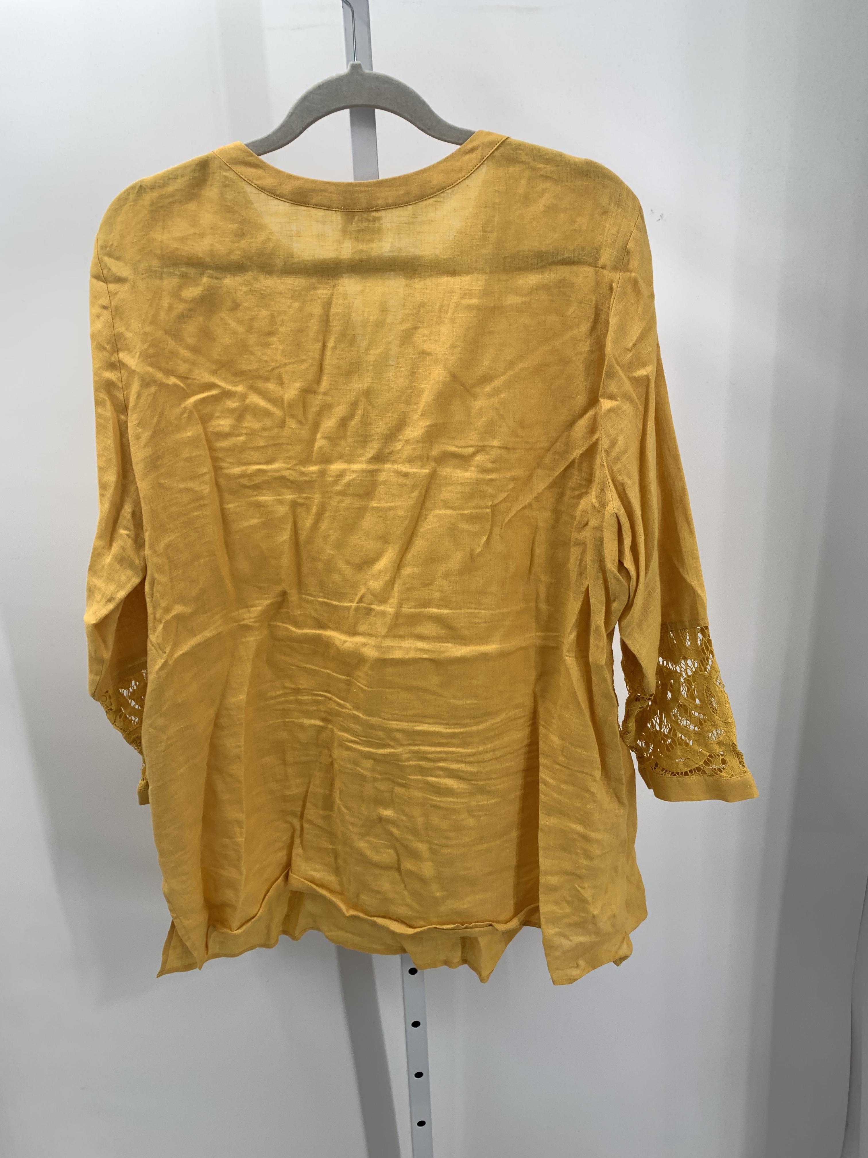 Chico's Size Large Misses Long Sleeve Shirt