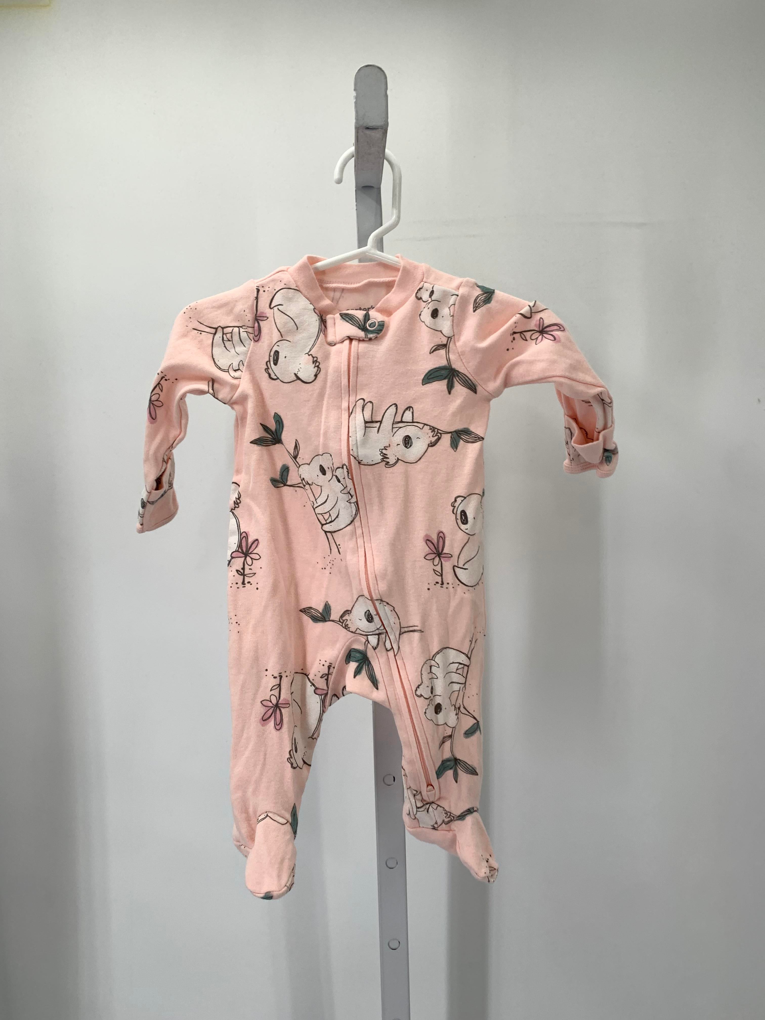 Carters Size 3 Months Girls Long Slv. Romper