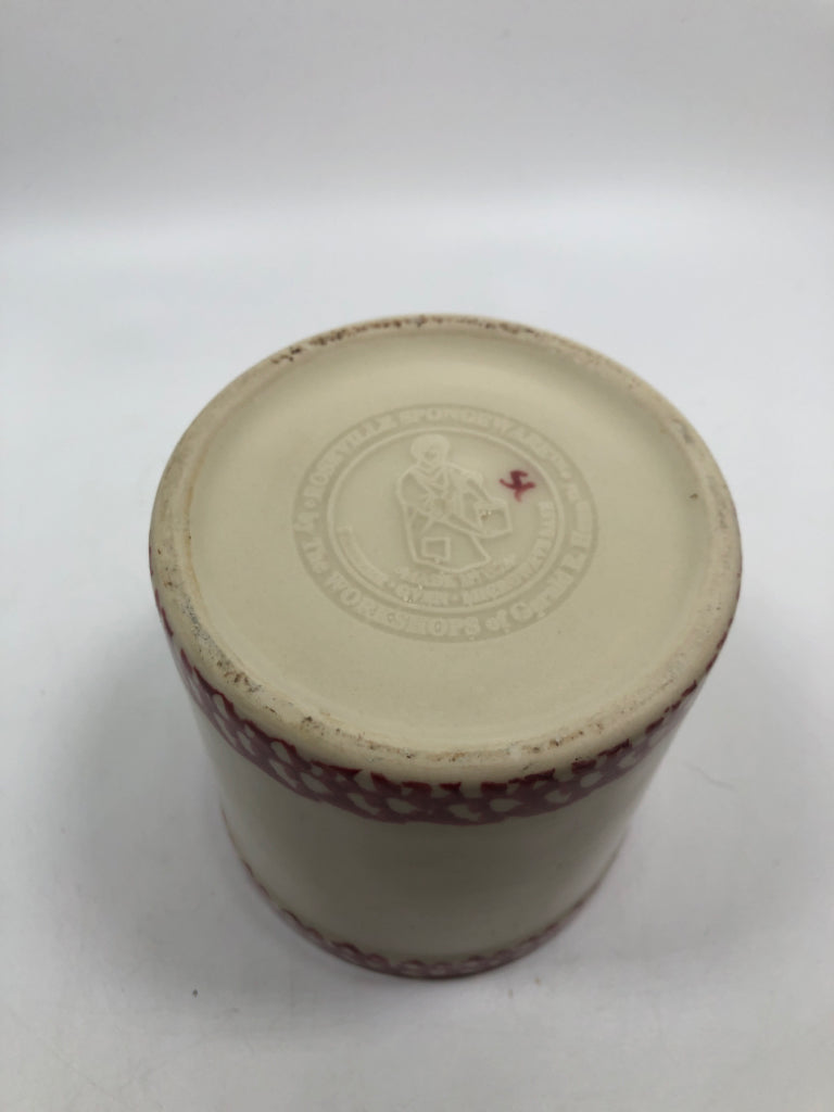 PINK SPONGE TRIM CROCK.