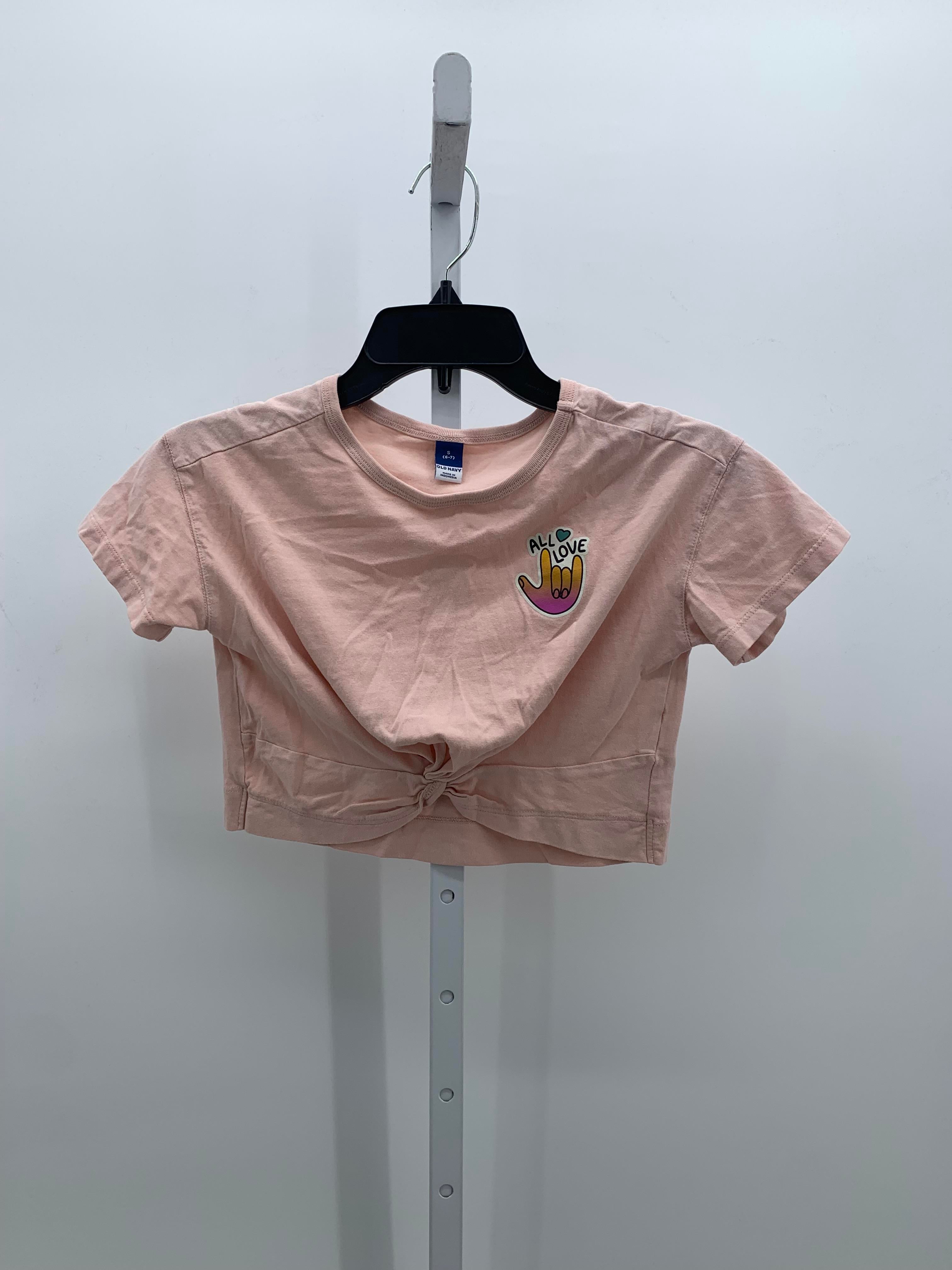Old Navy Size 6-7 Girls Short Sleeve Shirt
