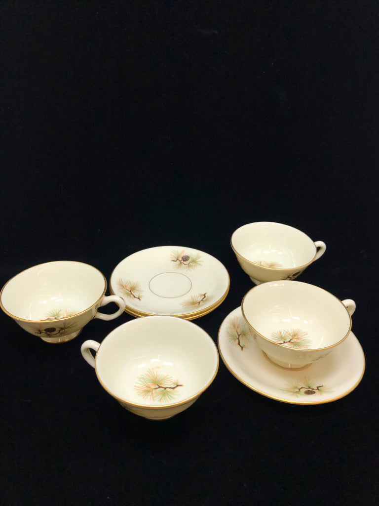 20PC PINECONE DISH SET - LENOX - SRV FOR 4.