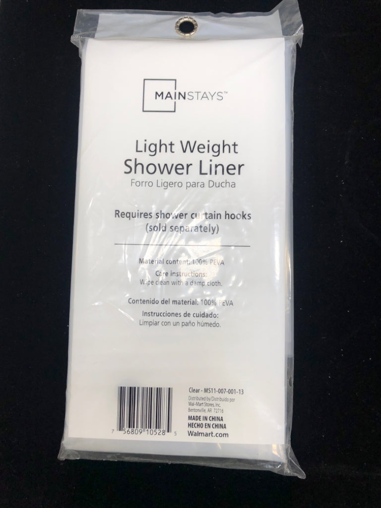 NIP CLEAR SHOWER LINER.