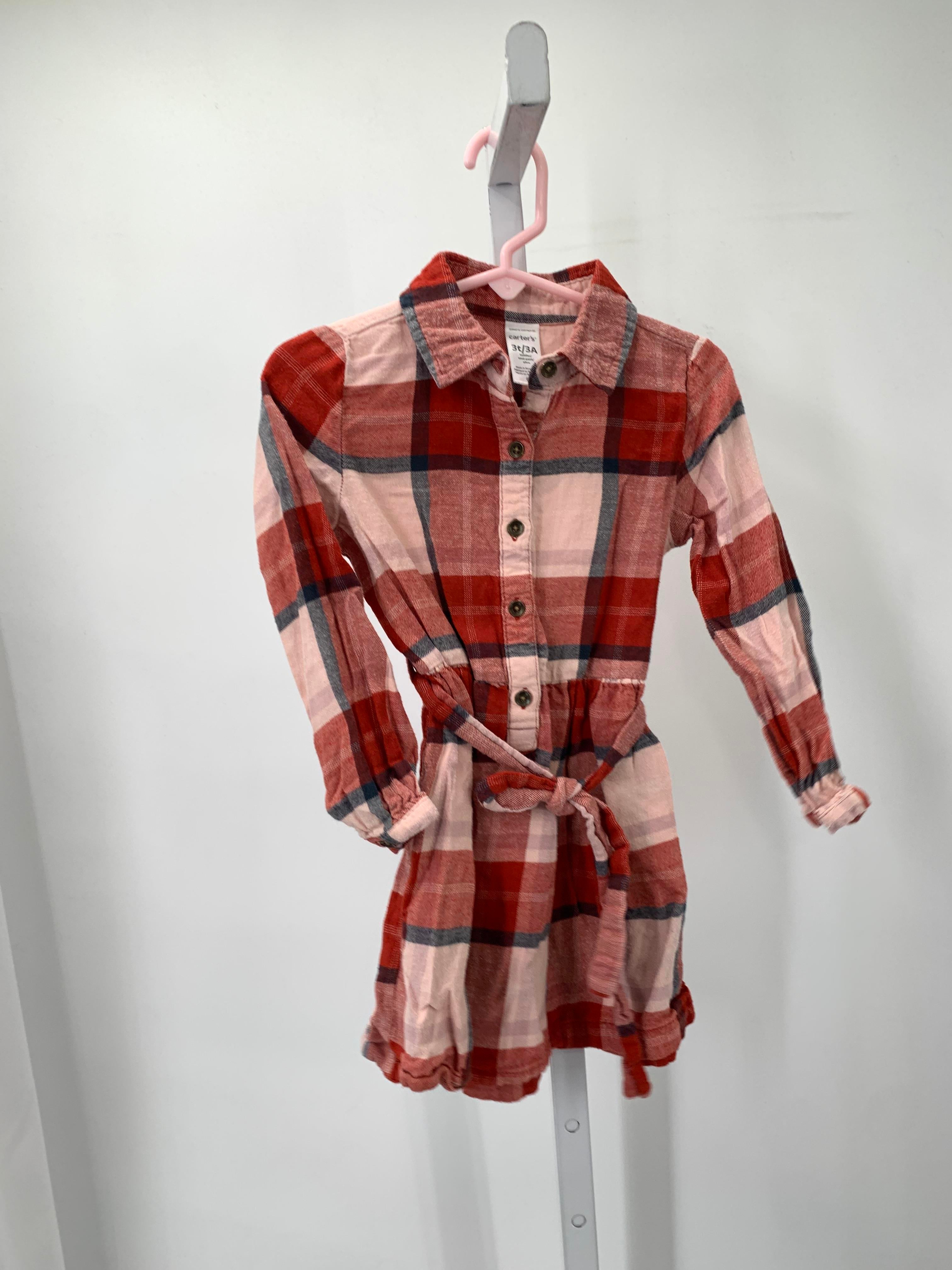 Carters Size 3T Girls Long Sleeve Dress