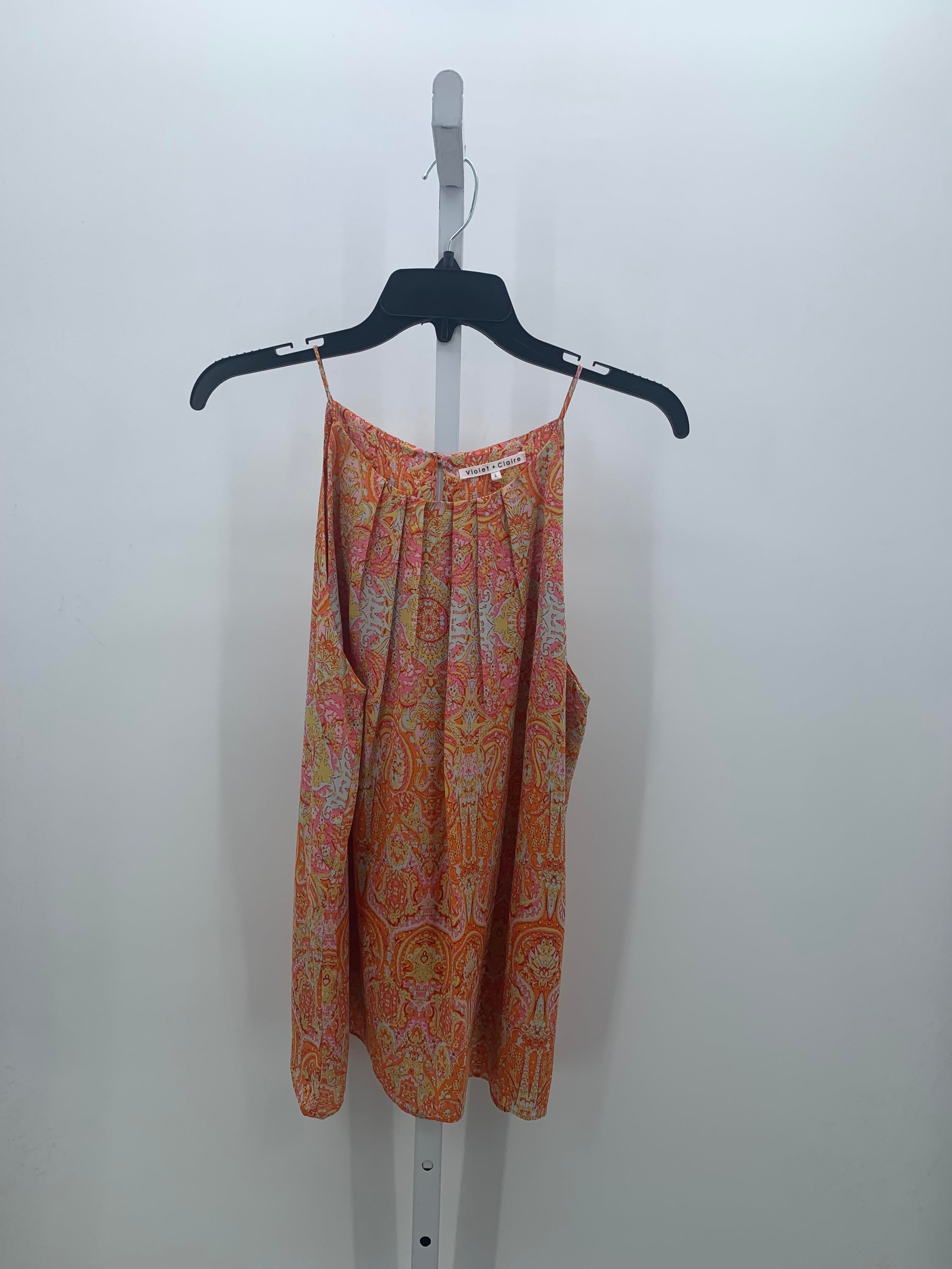 Violet & Claire Size Large Misses Sleeveless Shirt