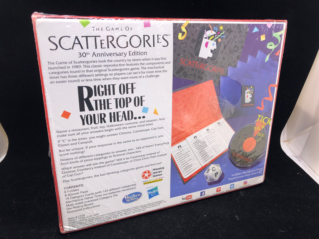 NIB THE GAME OF SCATTERGORIES