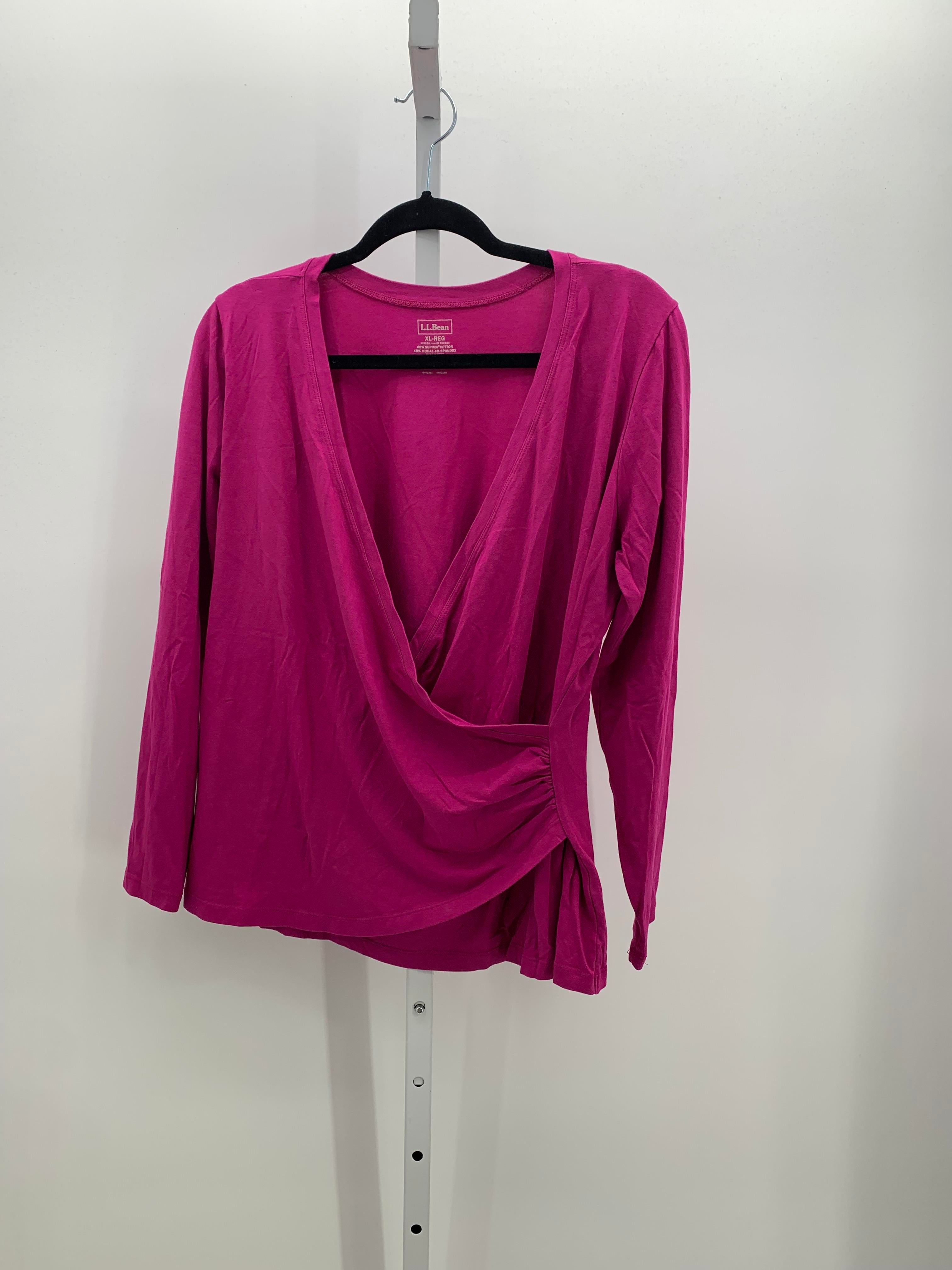 LL Bean Size Extra Large Misses Long Sleeve Shirt