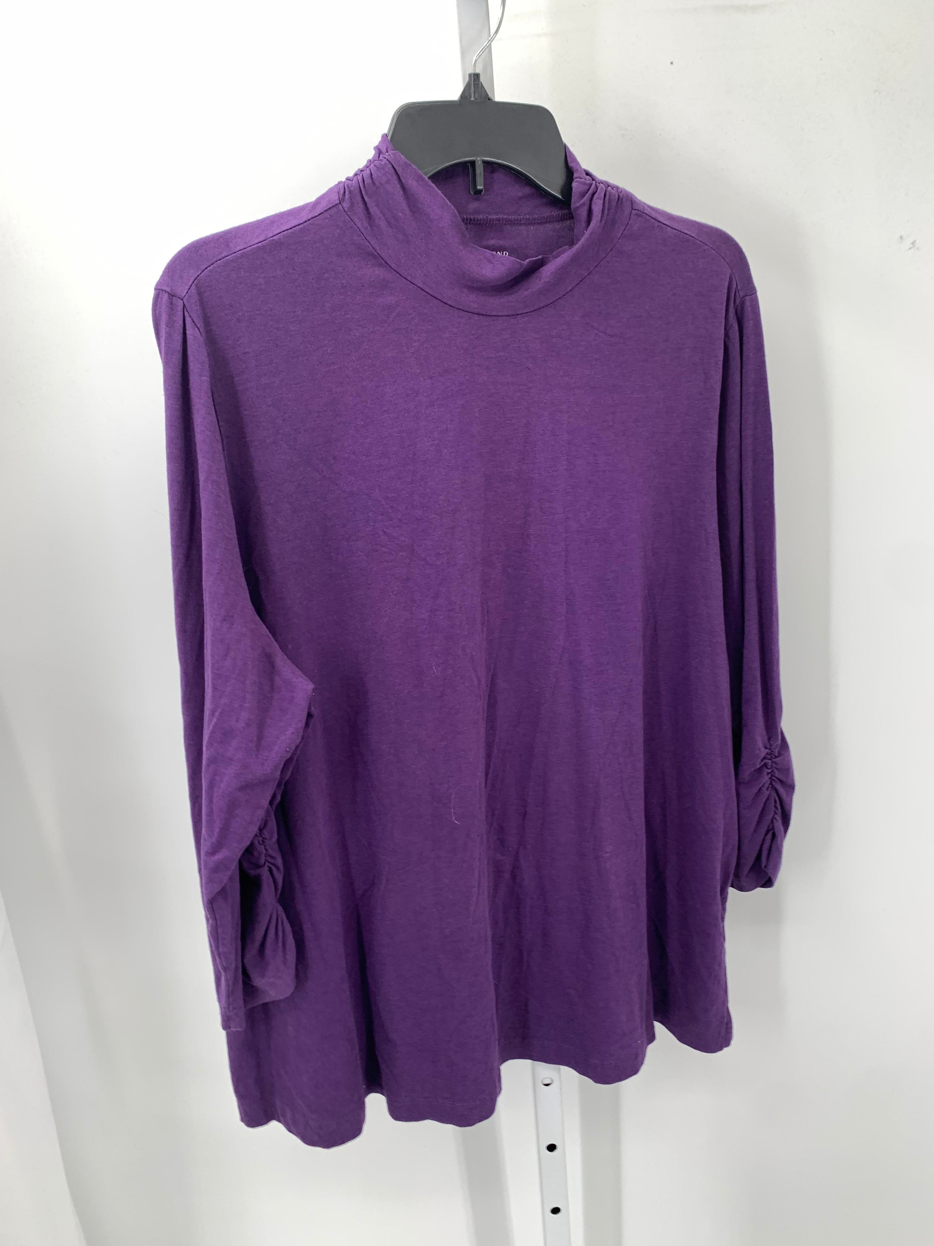 Lands End Size 2X Womens Long Sleeve Shirt