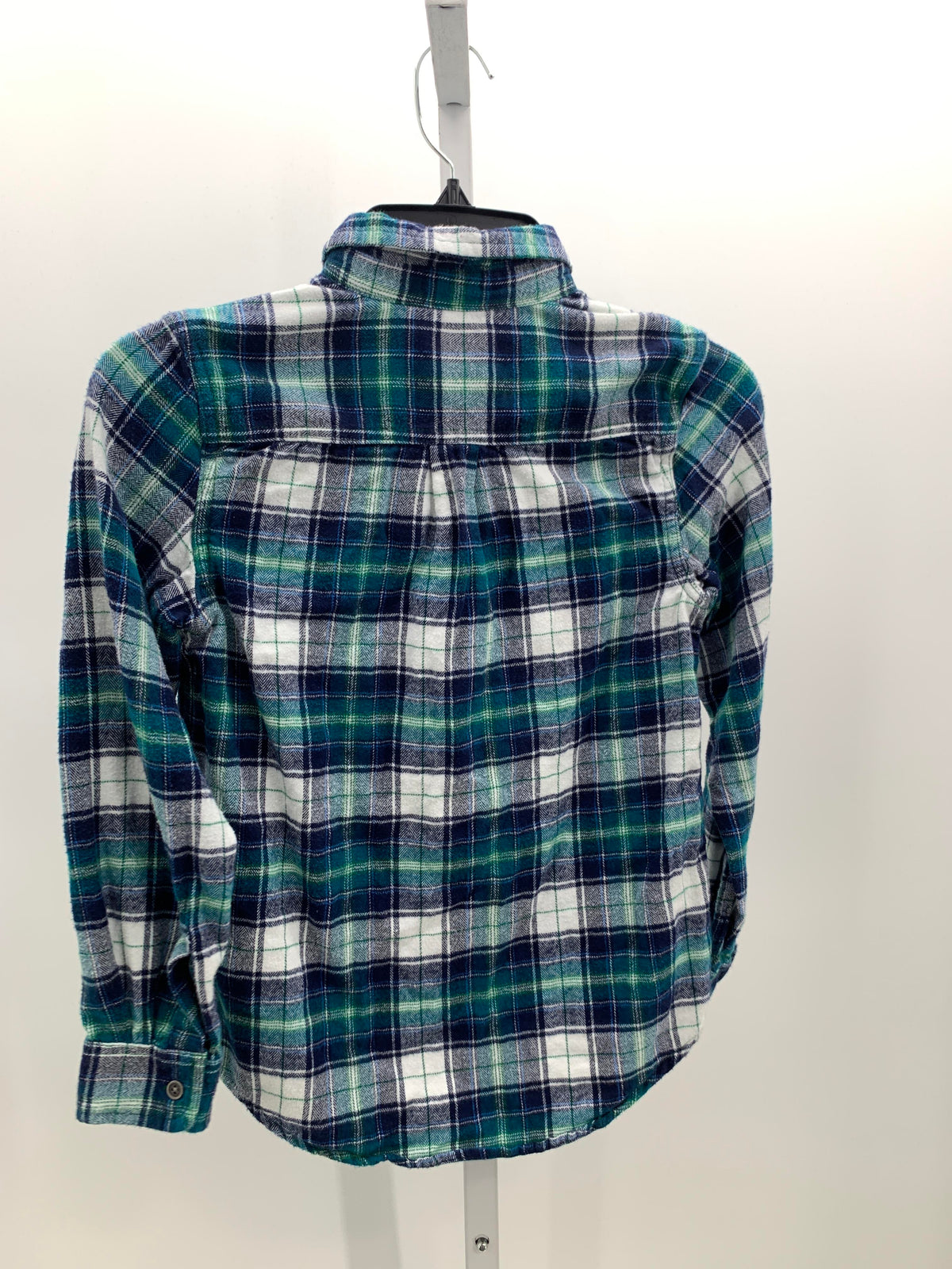 PLAID BTN DOWN
