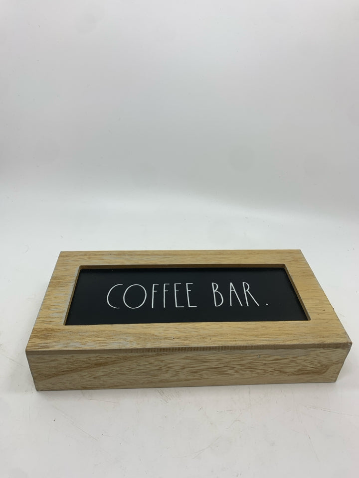 RAE DUNN COFFEE BAR WOOD SIGN.