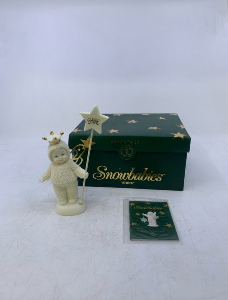 SNOWBABIES SHINE WITH STAR-2002 DEPT 56.