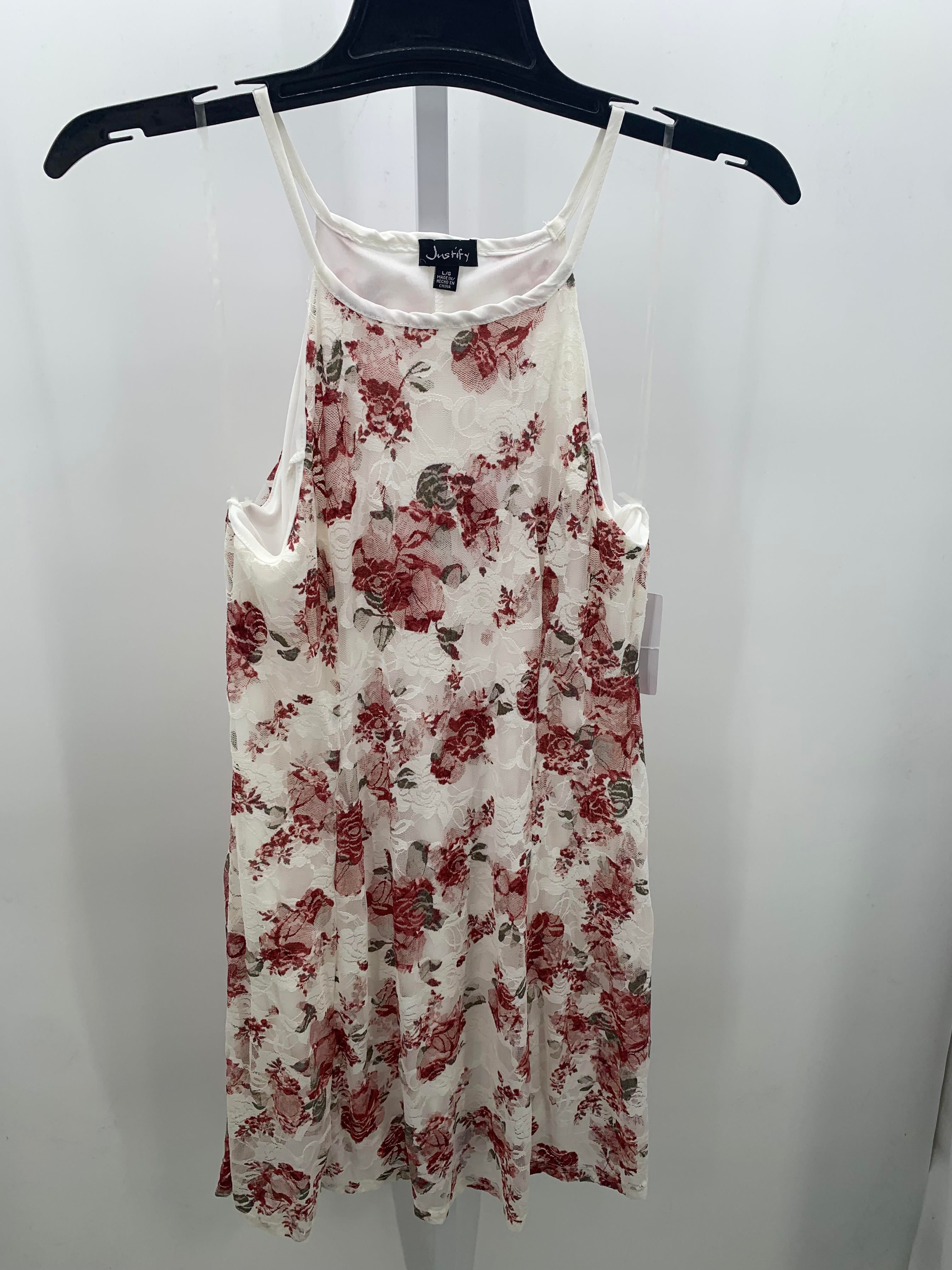 Size Large Juniors Sleeveless Dress