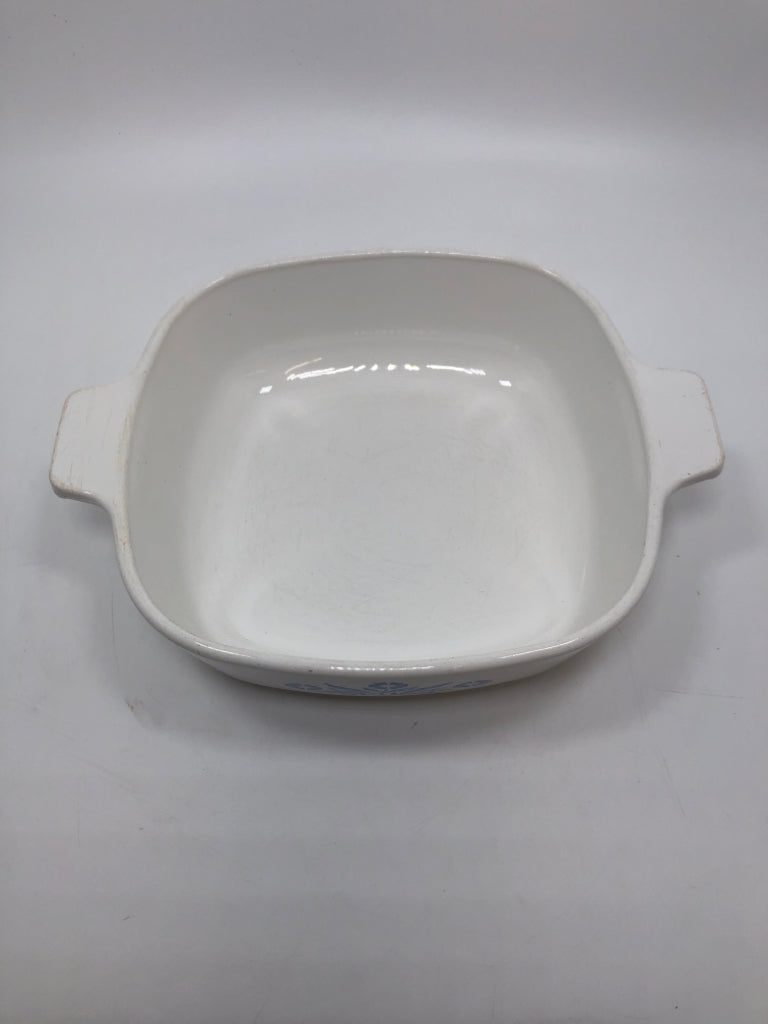 BLUE CORNFLOWER CASSEROLE DISH.