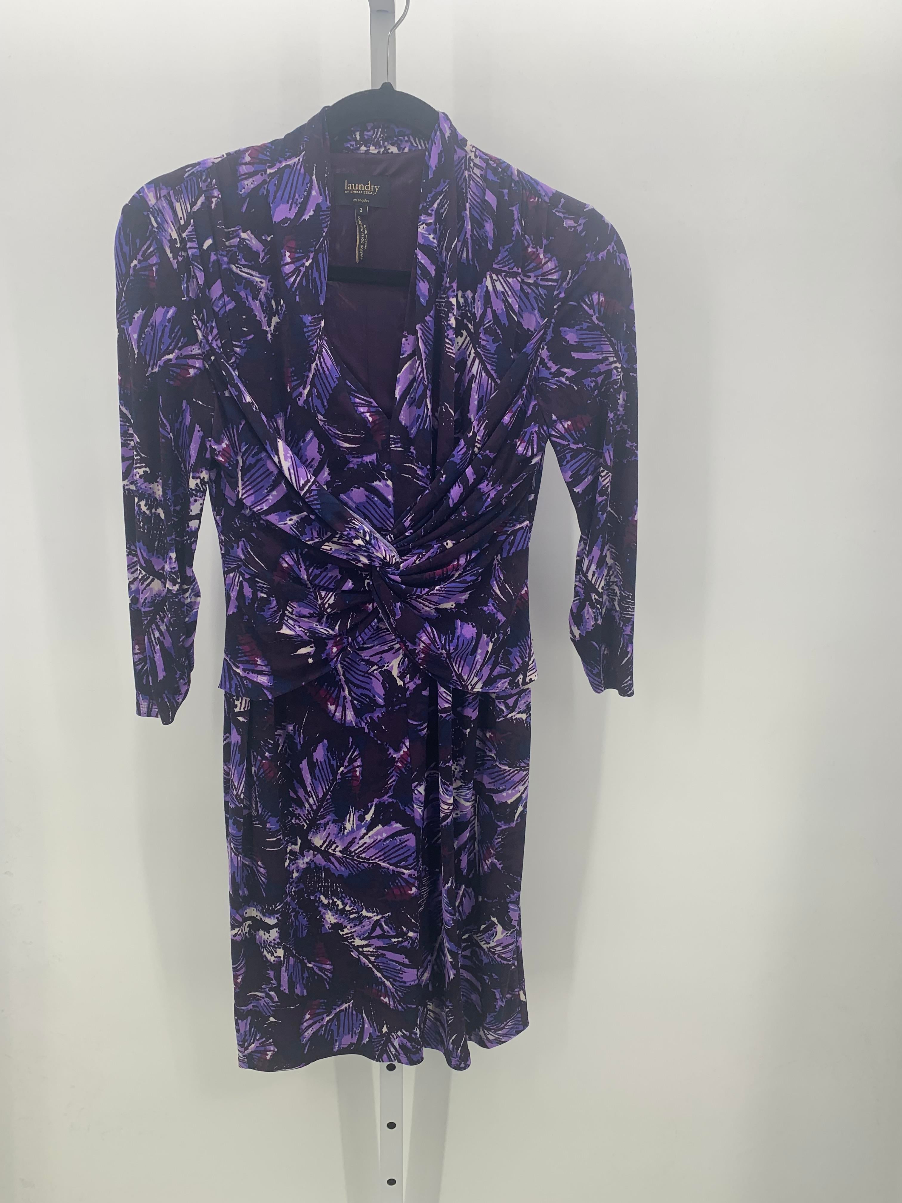 Laundry Size 2 Misses 3/4 Sleeve Dress